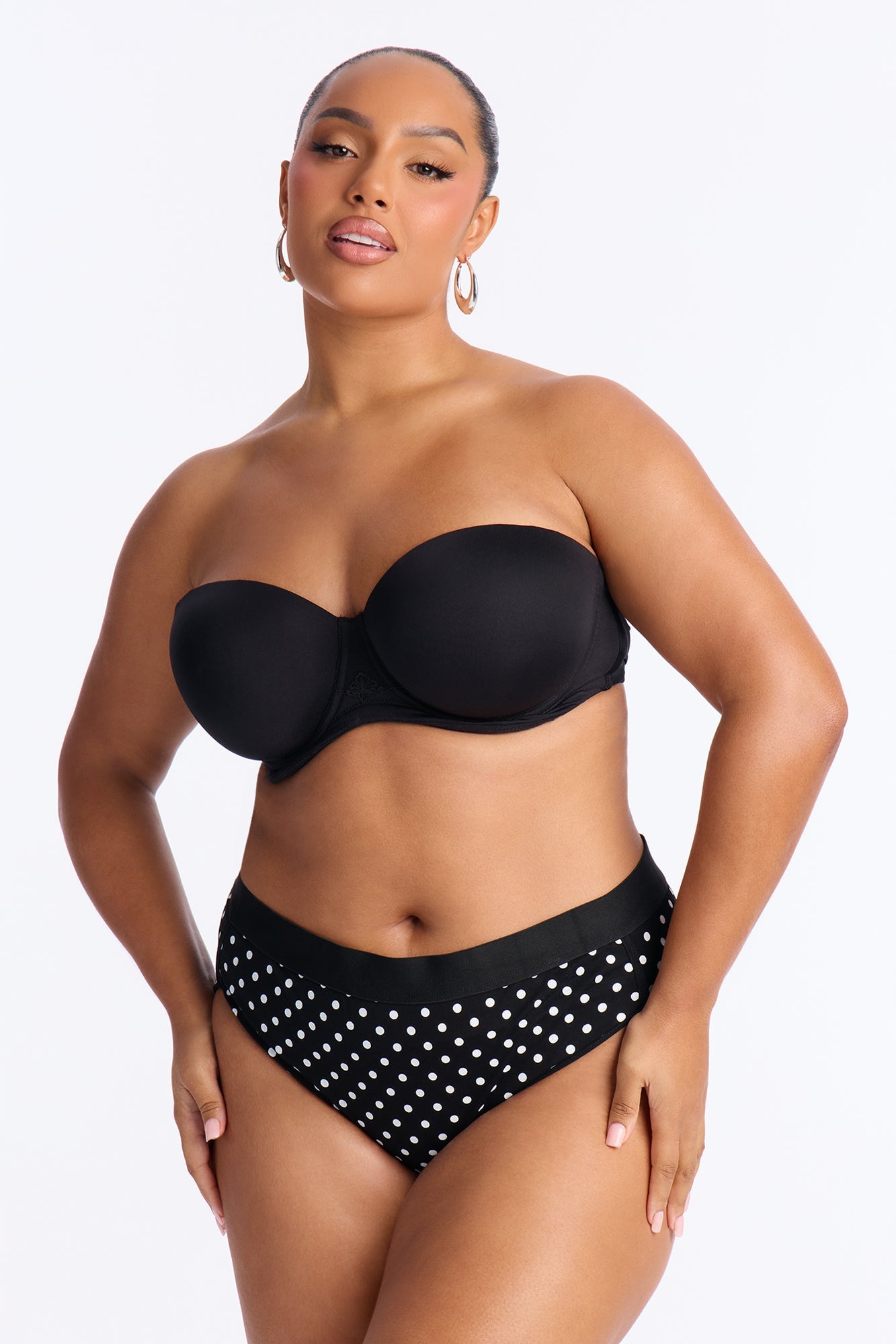 In My Comfort Zone Cotton Mid Rise Hipster - Black/combo