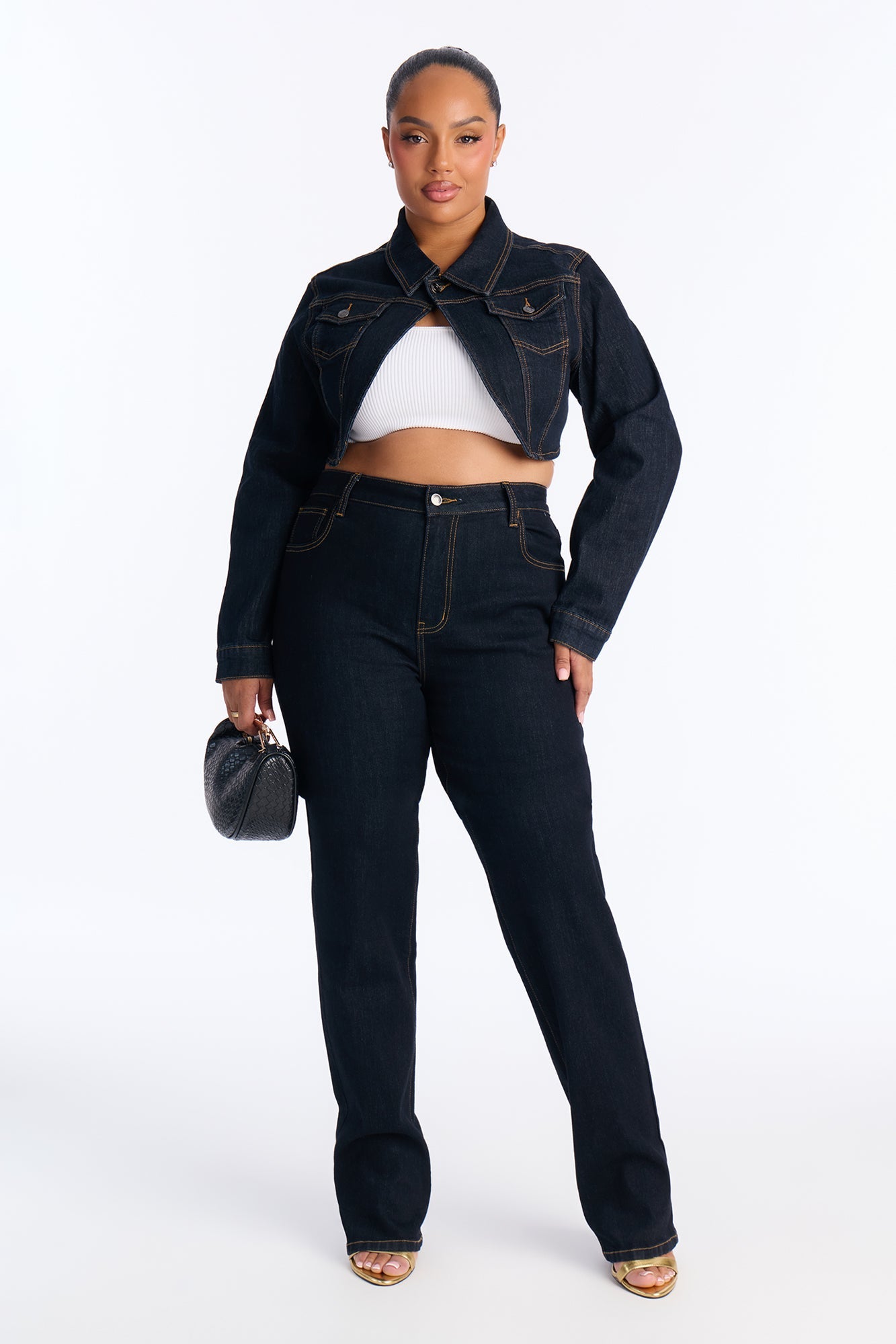 Tall Pinegrove Stretch Straight Leg Jeans - Dark Wash