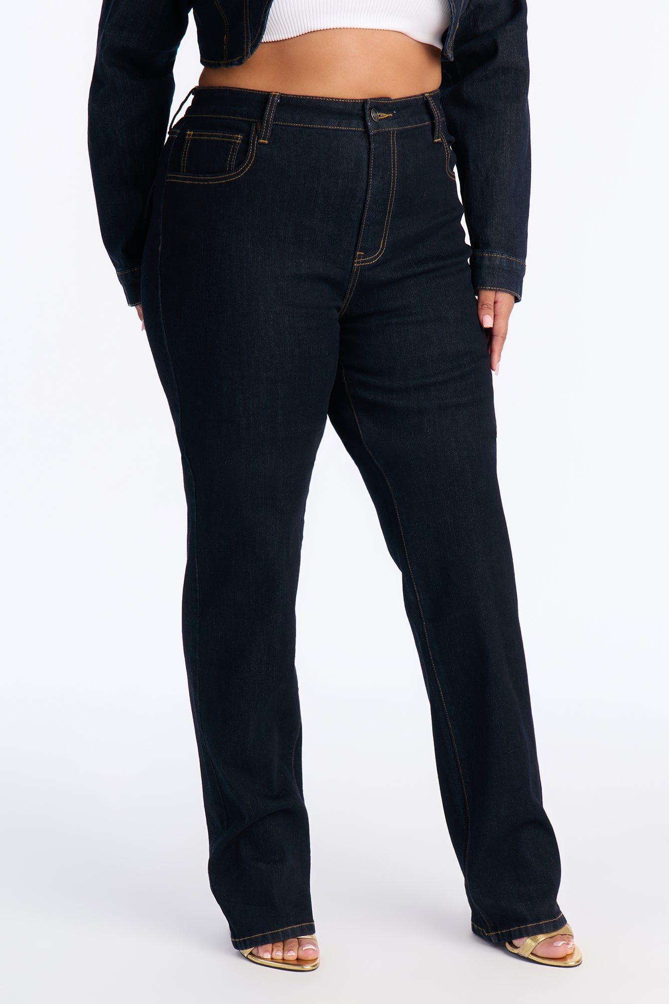 Tall Pinegrove Stretch Straight Leg Jeans - Dark Wash