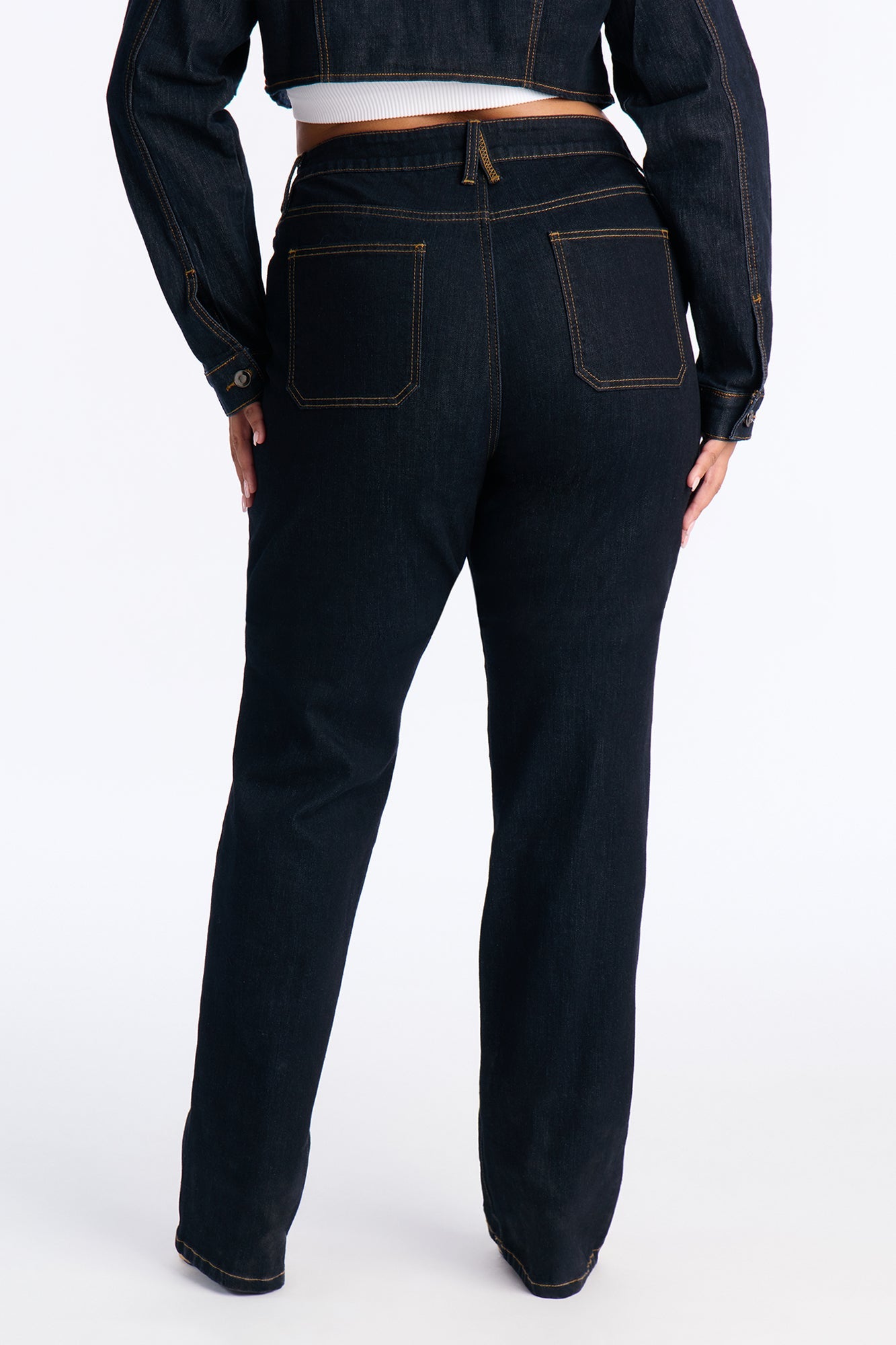 Tall Pinegrove Stretch Straight Leg Jeans - Dark Wash