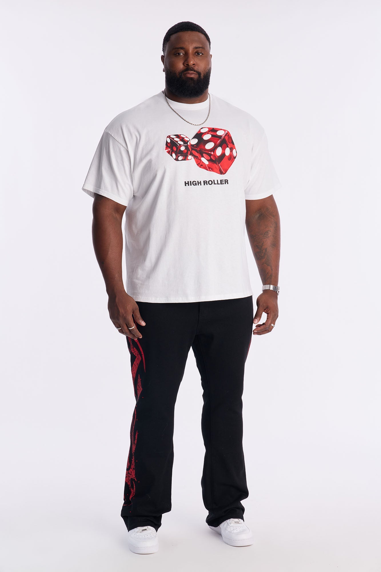 High Roller Suite Short Sleeve Tee - White