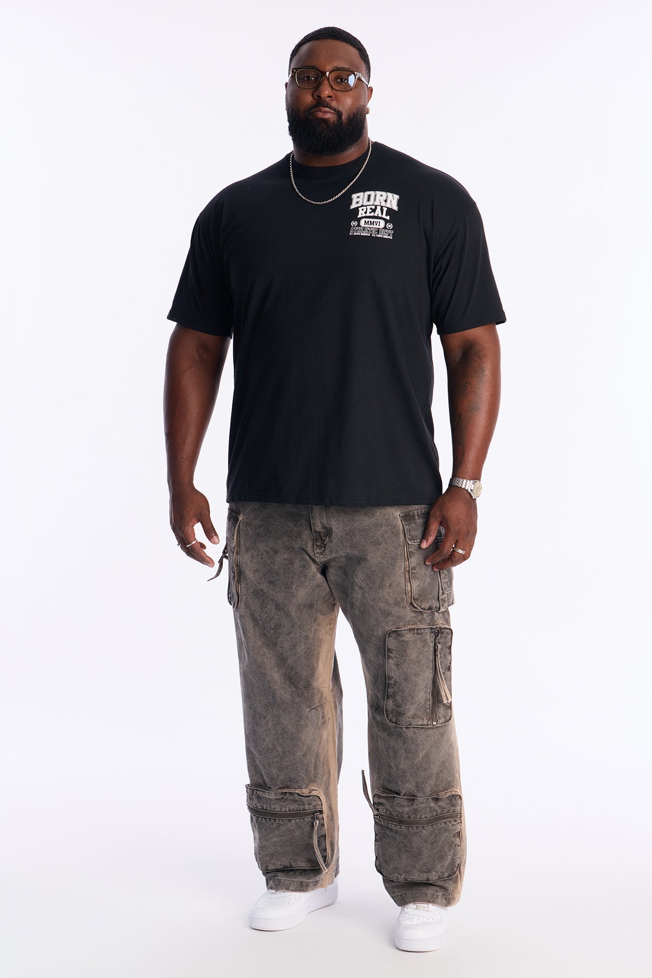 Born Real All We Trust Short Sleeve Tee - Black Wash