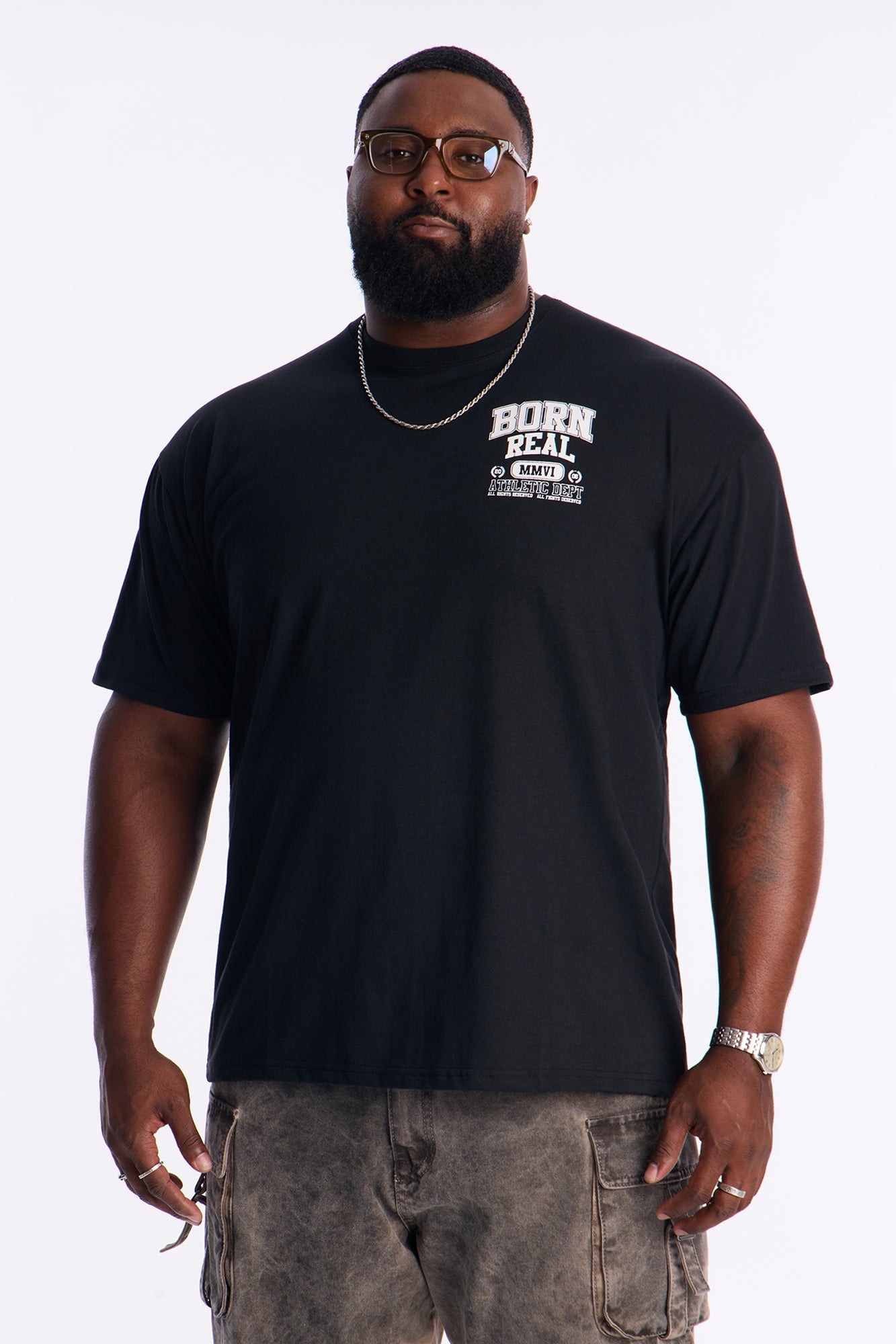 Born Real All We Trust Short Sleeve Tee - Black Wash