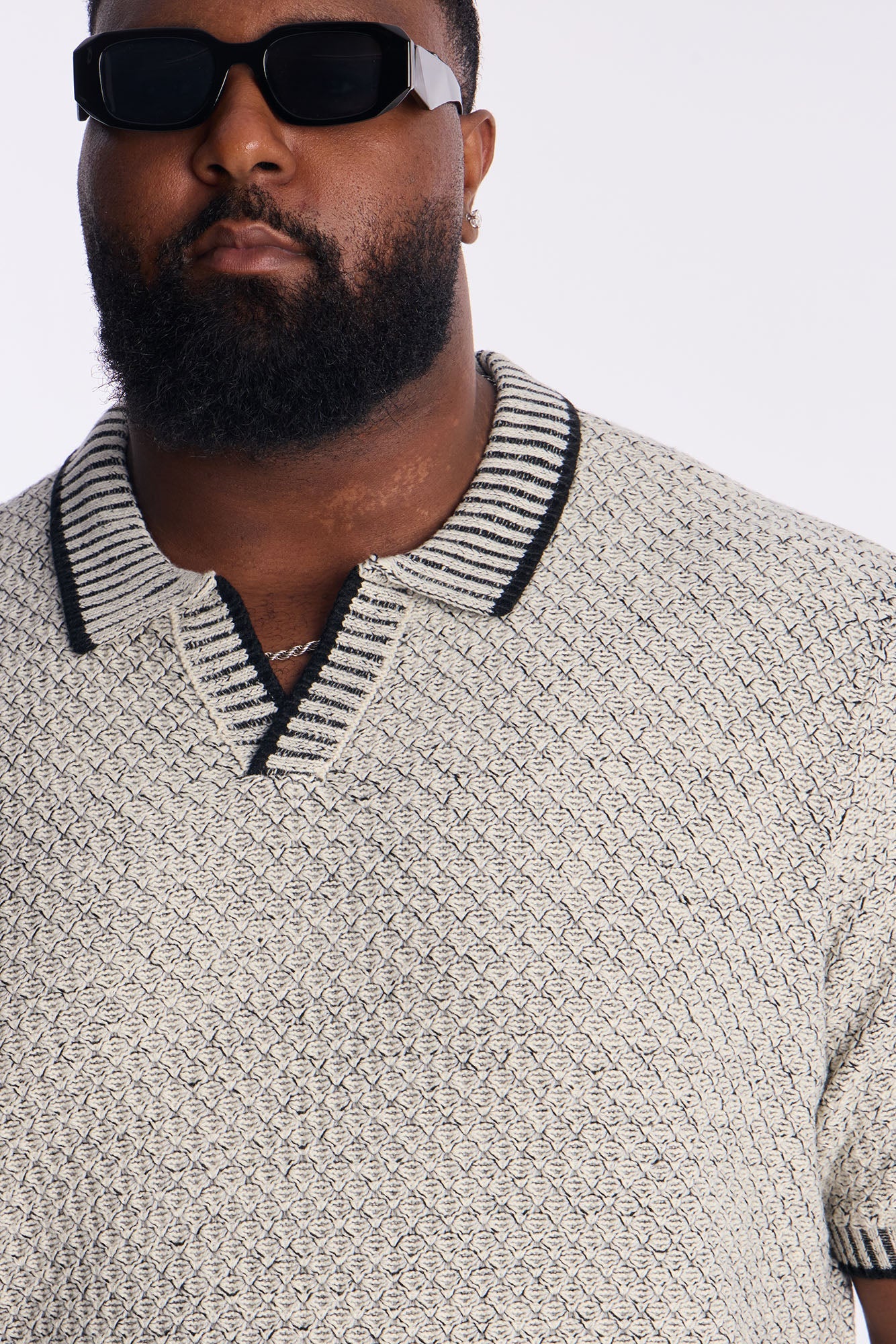 Knit Mercer Johnny Polo - Black