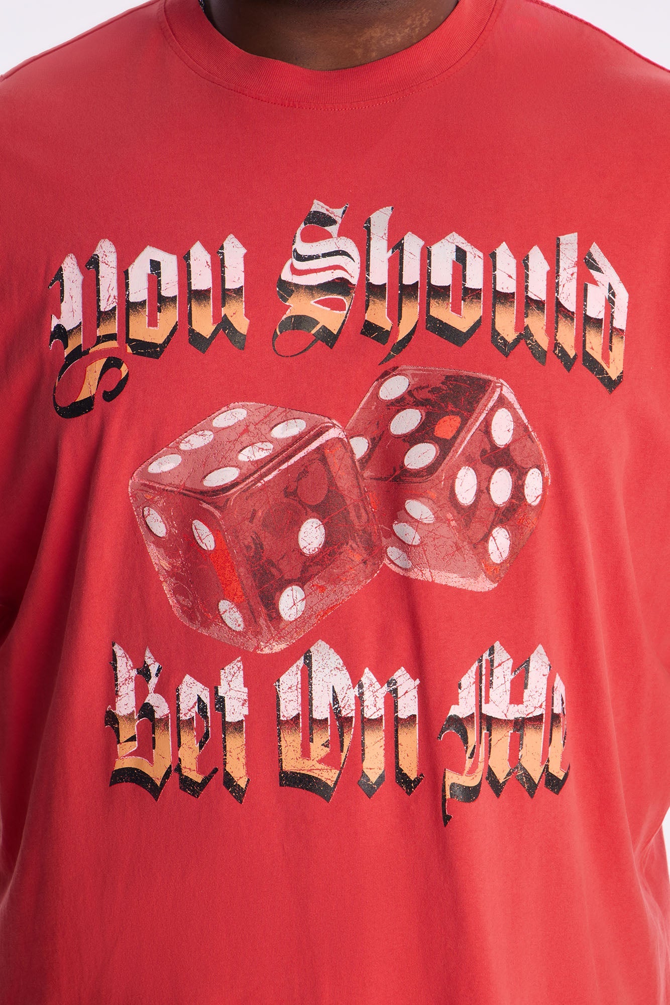 You Should Bet On Me Boxy Short Sleeve Tee - Red