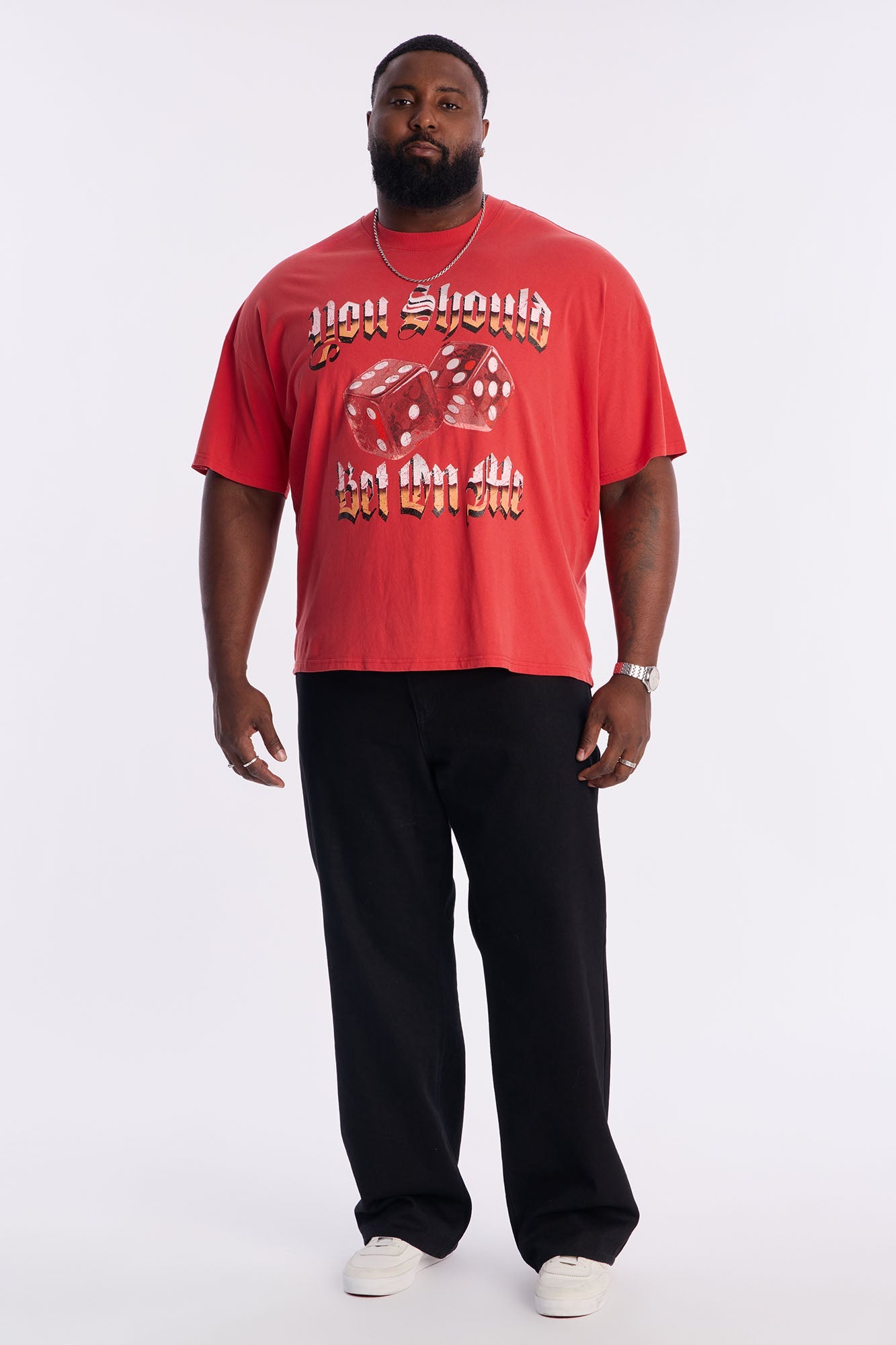 You Should Bet On Me Boxy Short Sleeve Tee - Red
