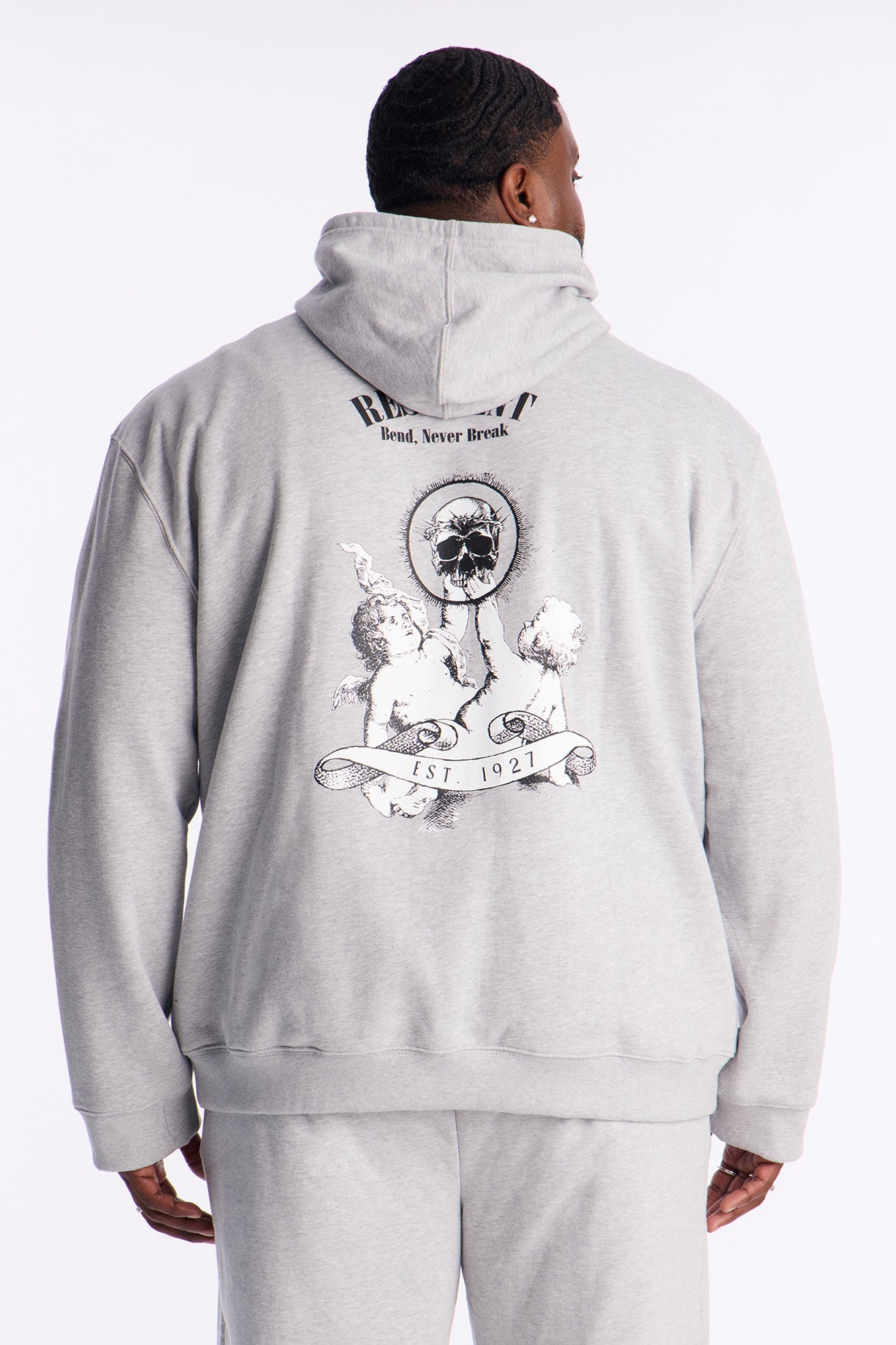 Blessed And Resilient Hoodie - Heather Grey