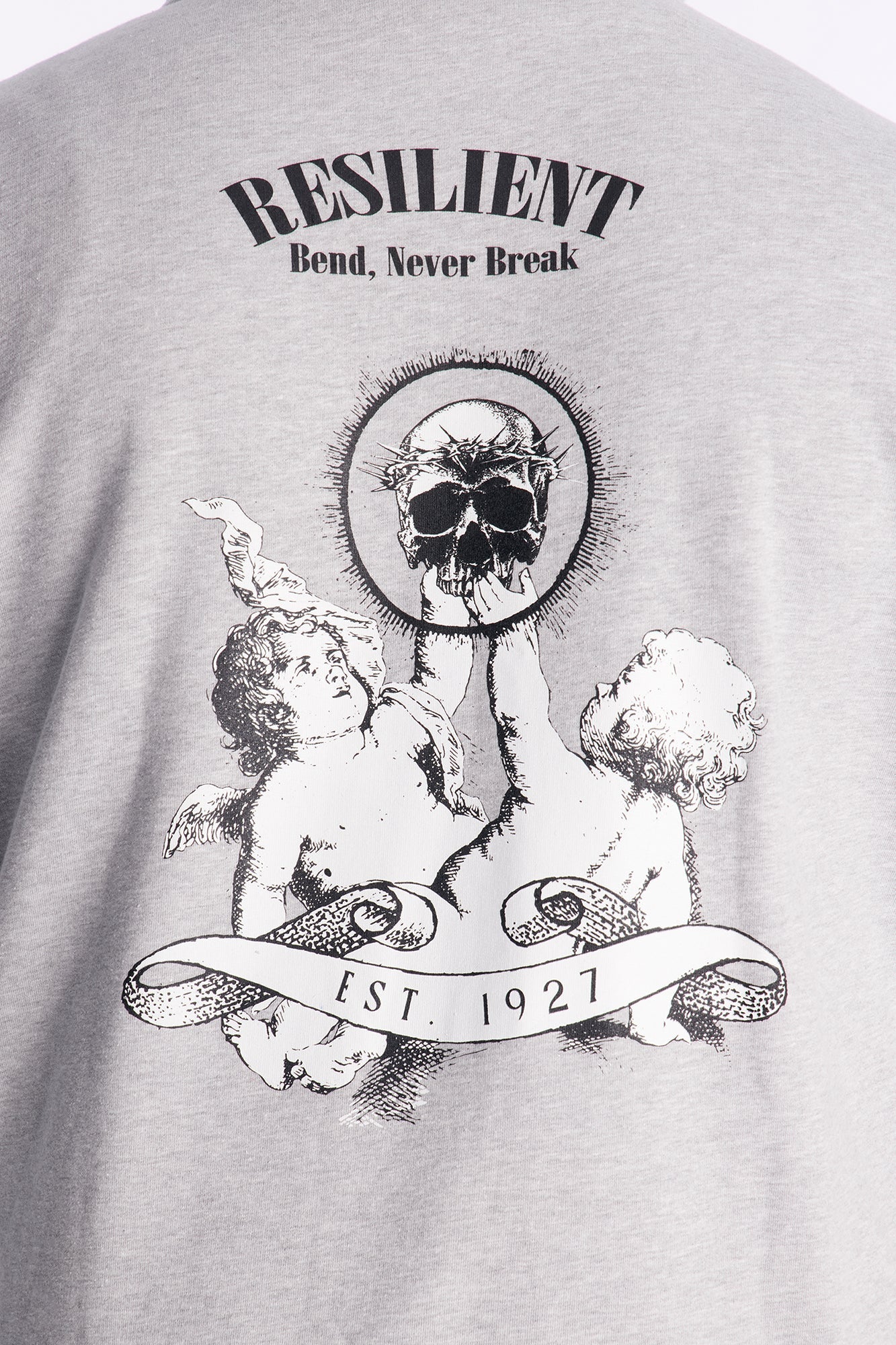 Blessed And Resilient Hoodie - Heather Grey
