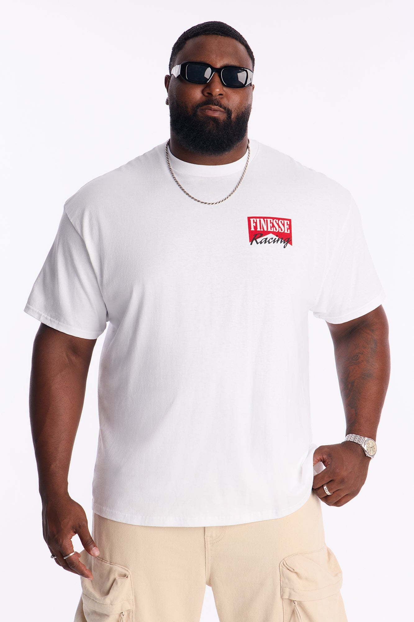 International Finesse Racing Short Sleeve Tee - White