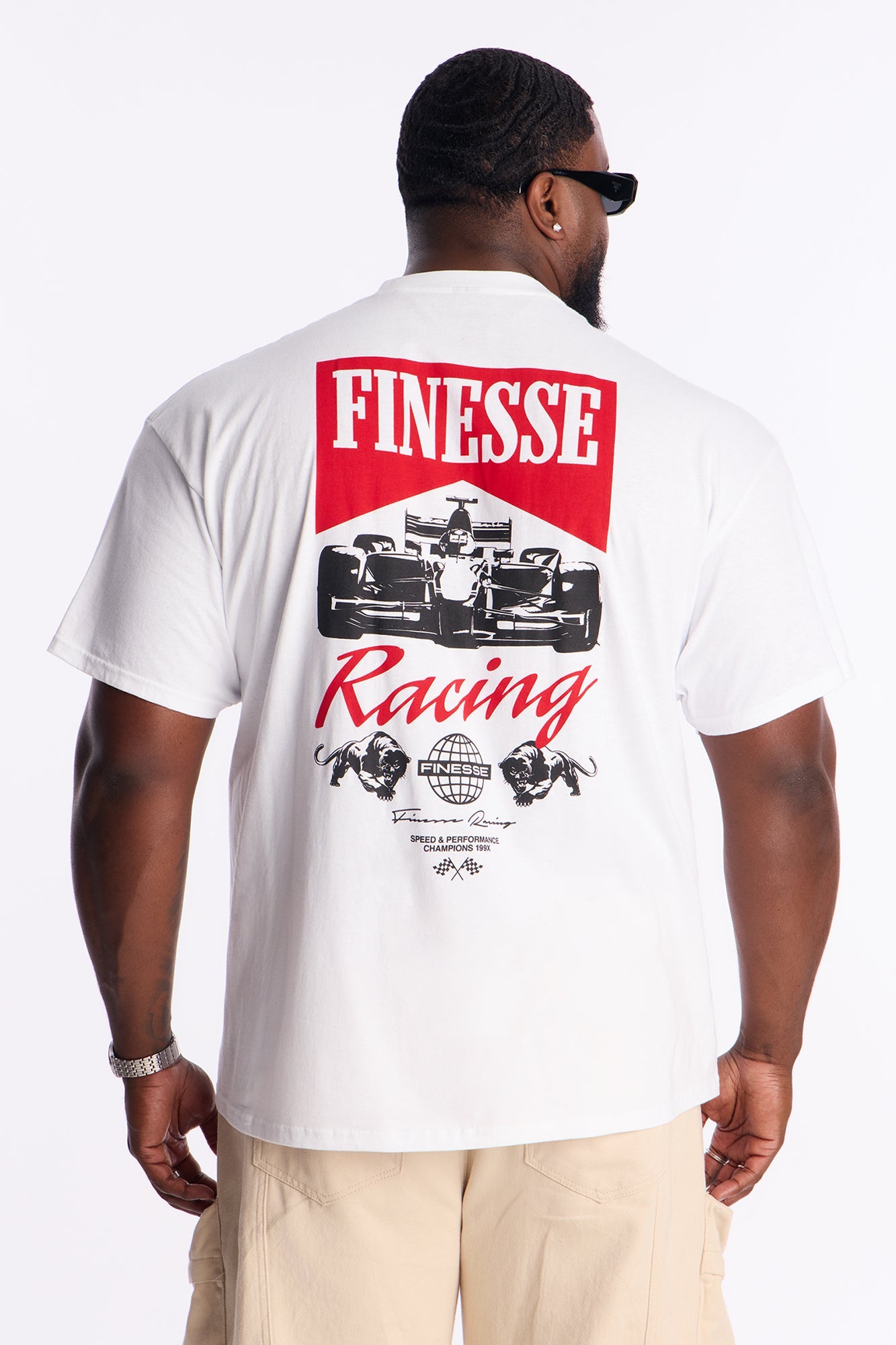 International Finesse Racing Short Sleeve Tee - White