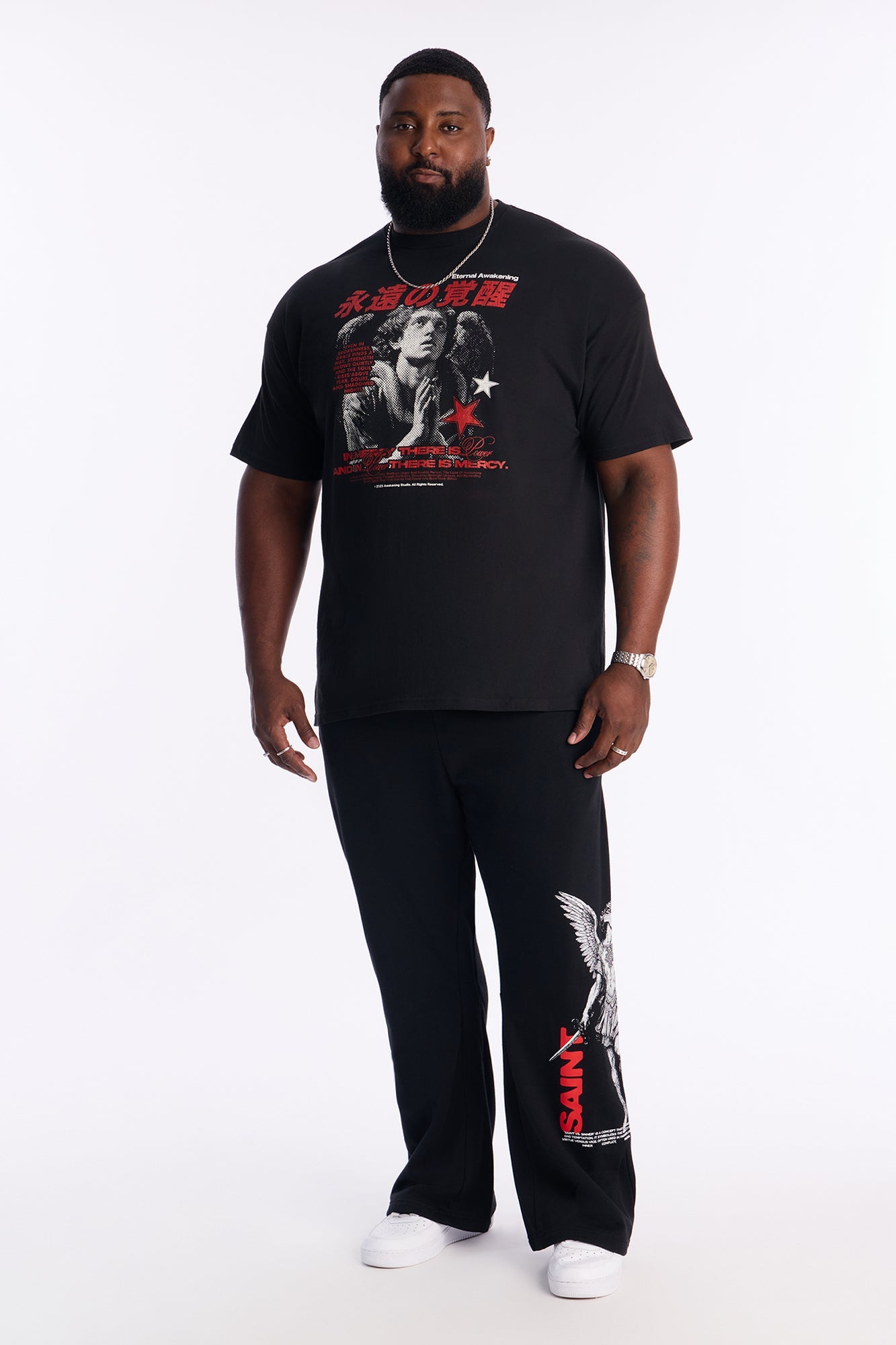 Saint Or Sinner Flared Sweatpants - Black