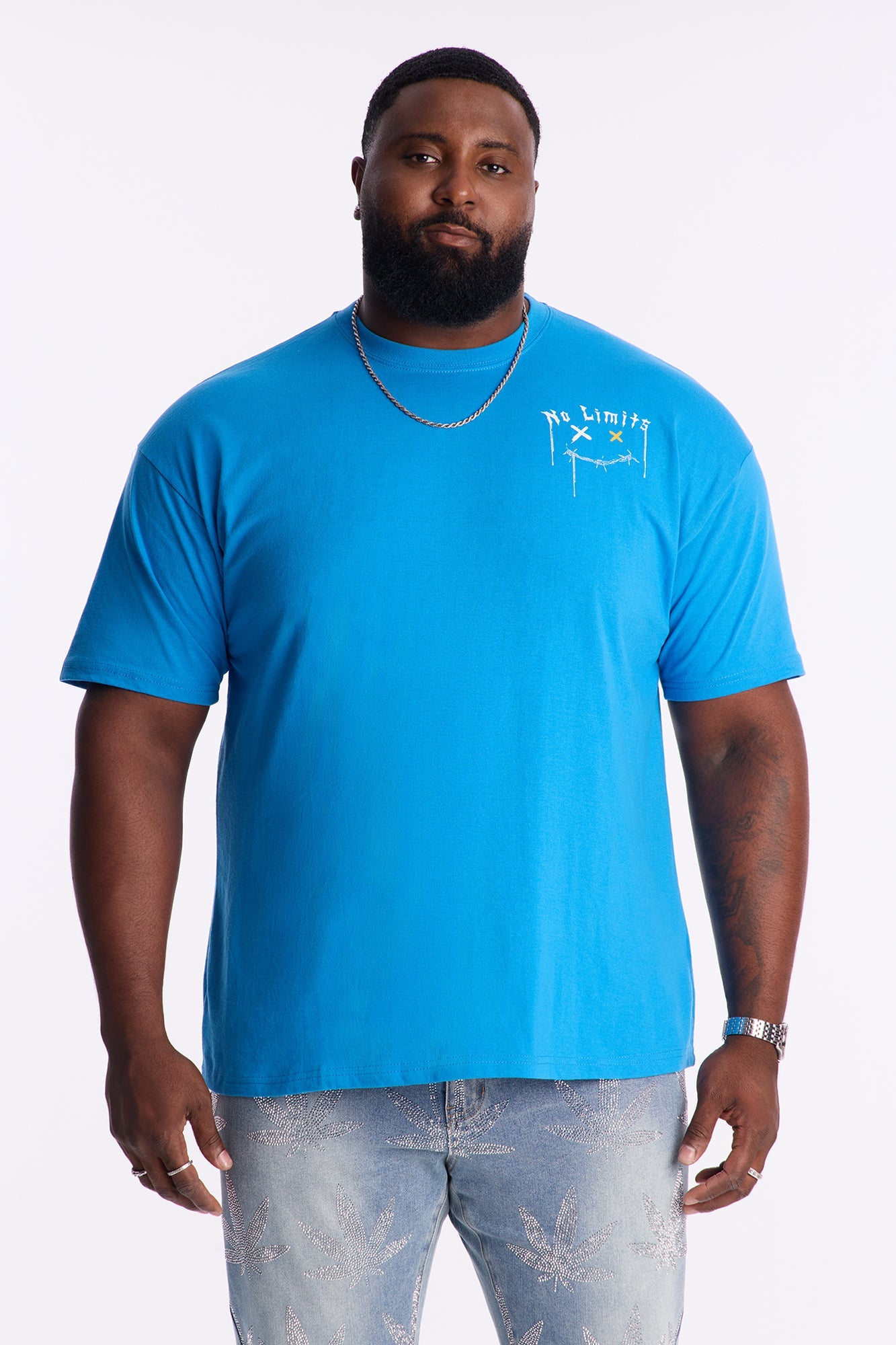 No Limits Just Legends Short Sleeve Tee - Blue