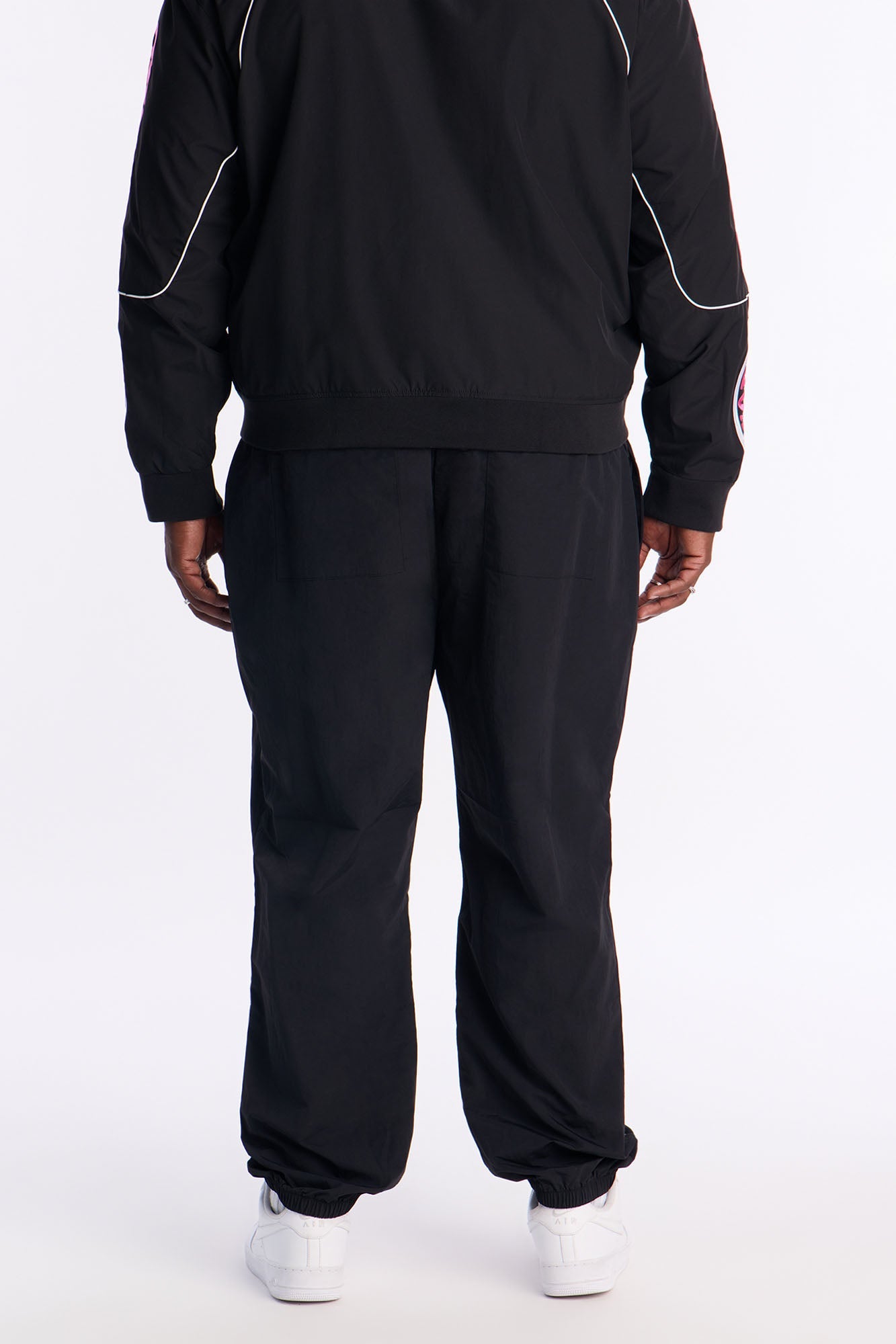 Slim Wave Track Pant - Black