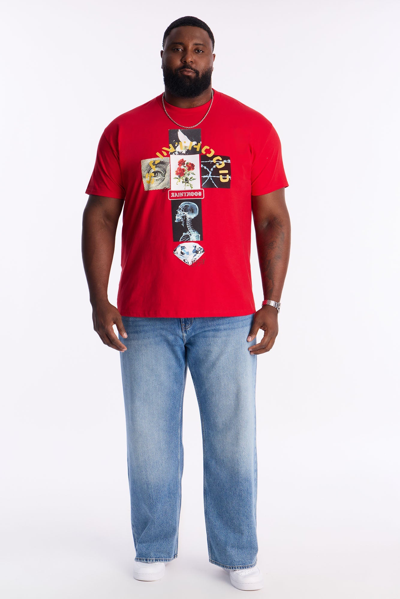 Sainthood 199X Forever Short Sleeve Tee - Red