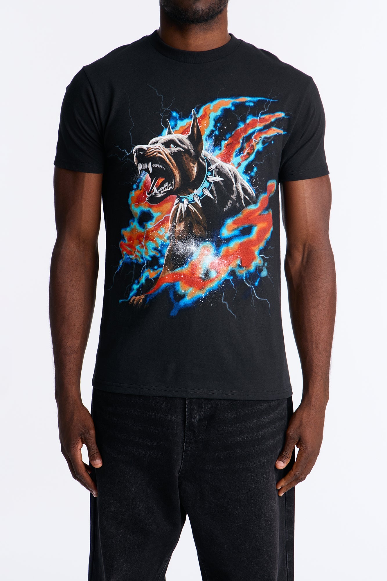 Doberman Rage Short Sleeve Tee - Black Wash
