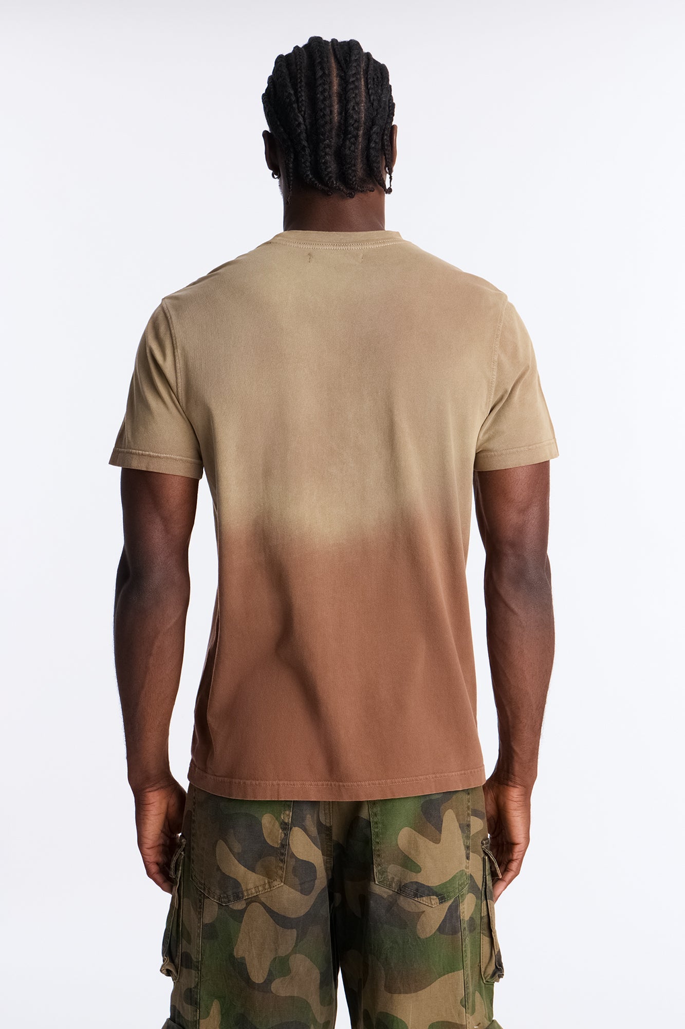 Boyle Faded Crew Tee - Brown