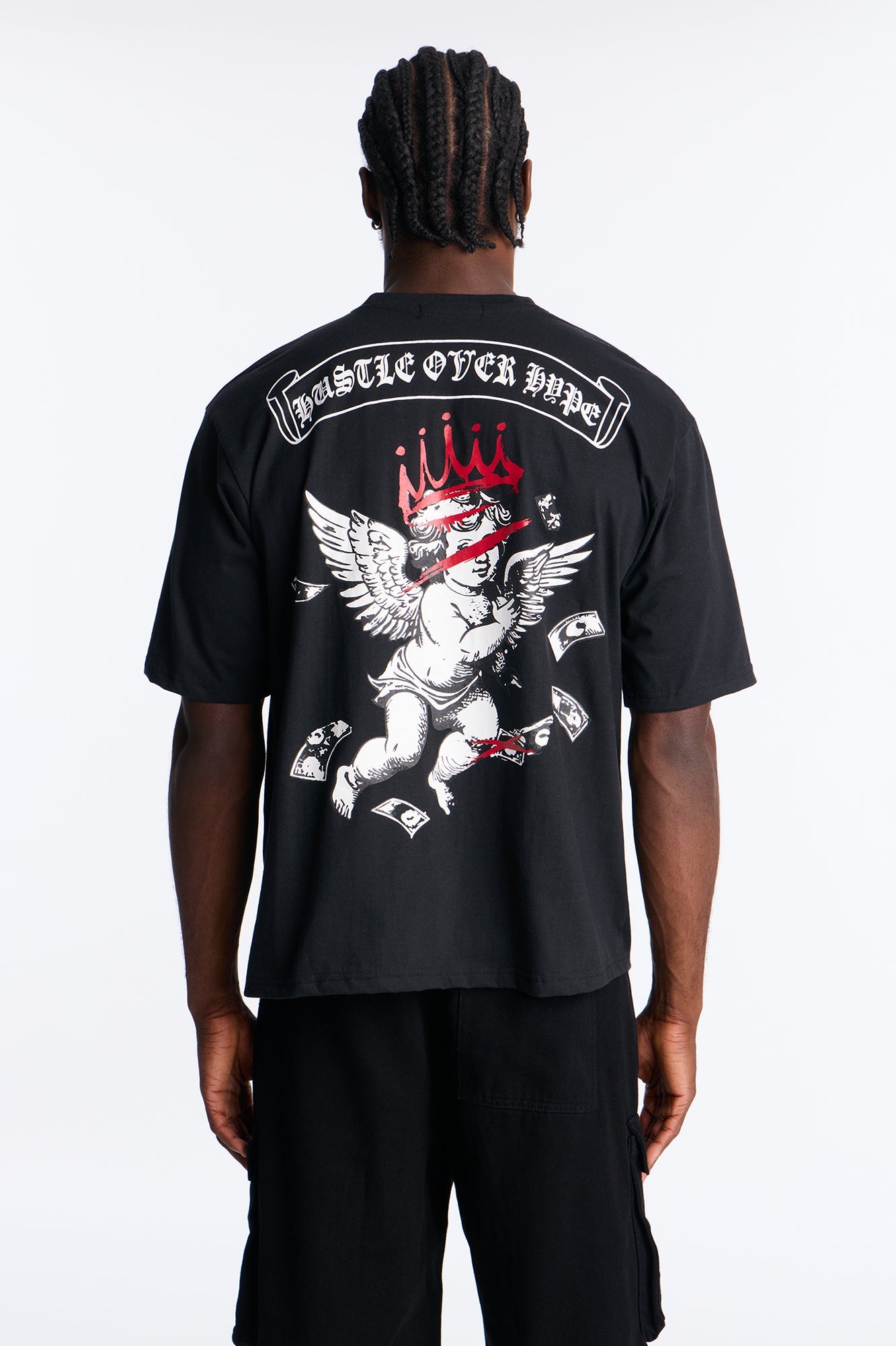 Move In Silence Oversized Short Sleeve Tee - Black