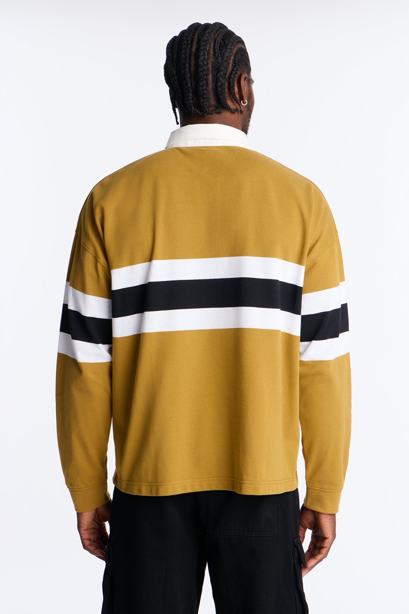 Legendary Style Long Sleeve Polo - Olive/combo