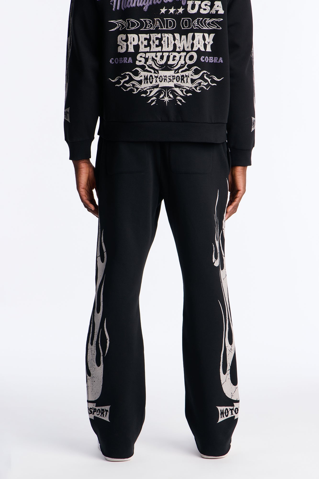 Speedway Studio Raw Sweatpants - Black