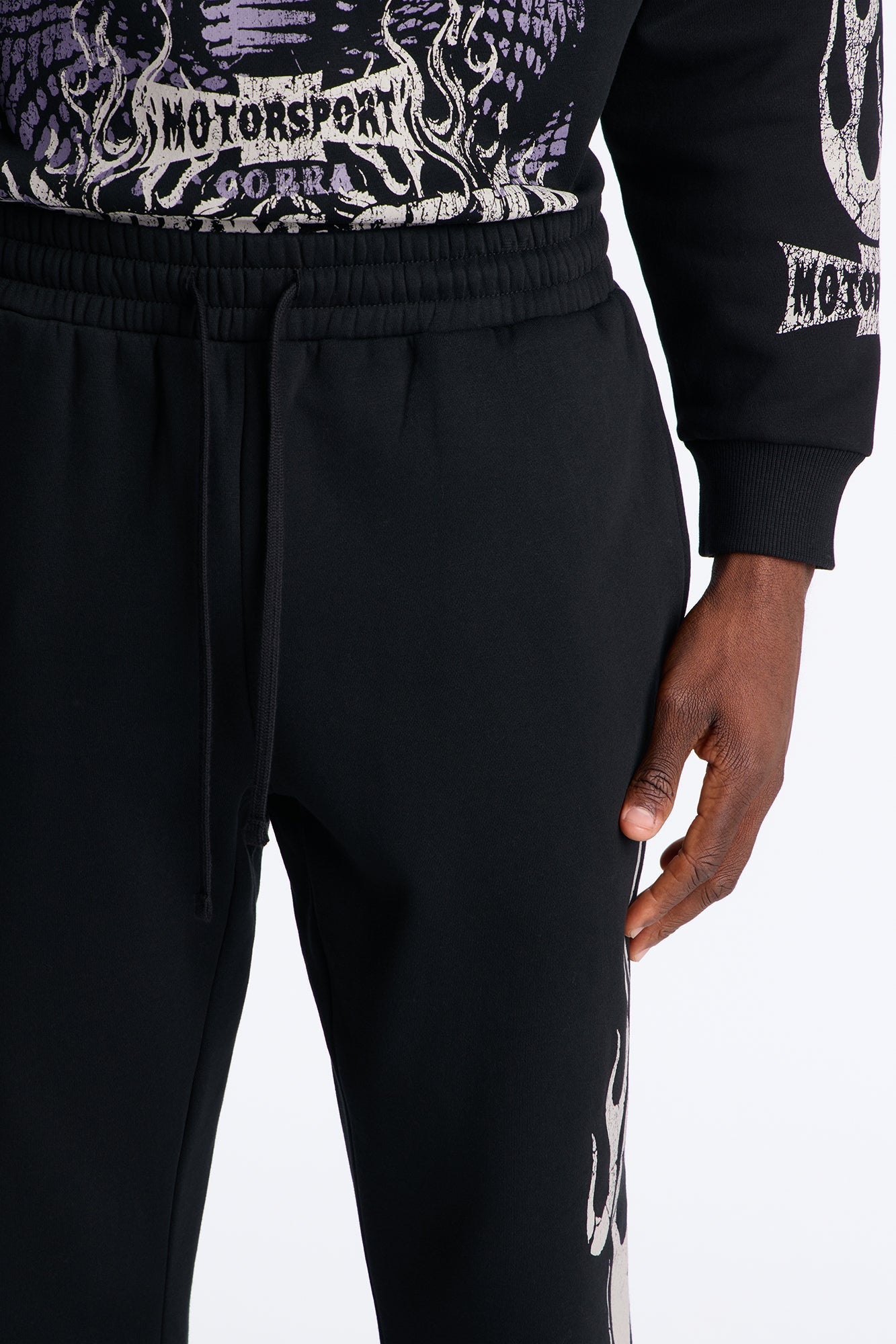 Speedway Studio Raw Sweatpants - Black