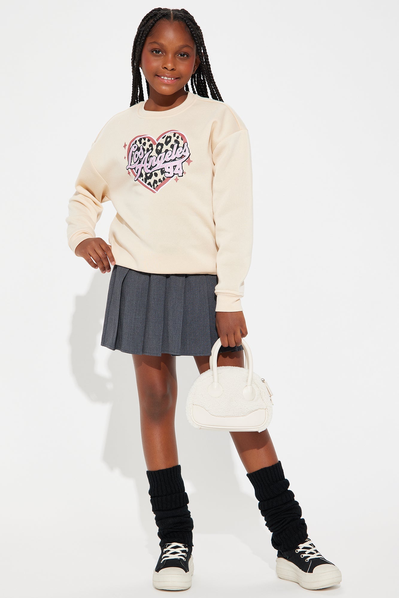 Mini Los Angeles 94 Crew Neck Sweatshirt - Sand