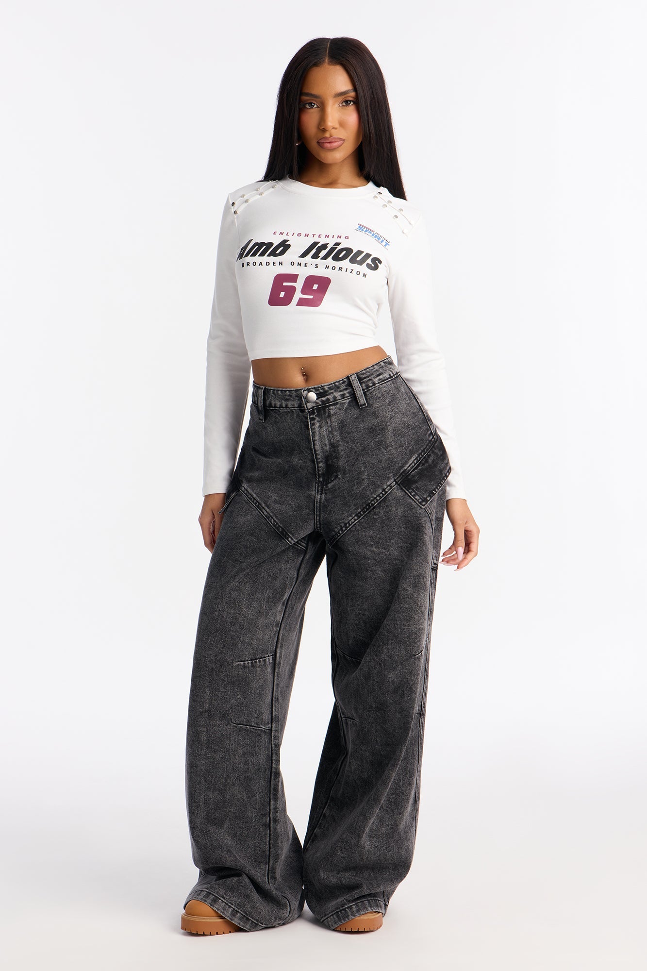 Widely Known Cargo Jeans - Grey