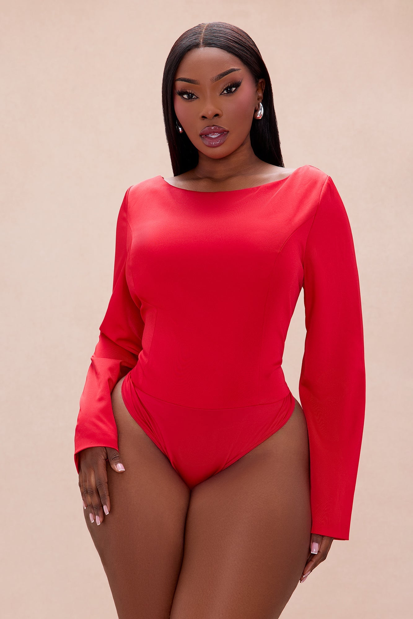 Andrina Bubble Skirt Set - Red
