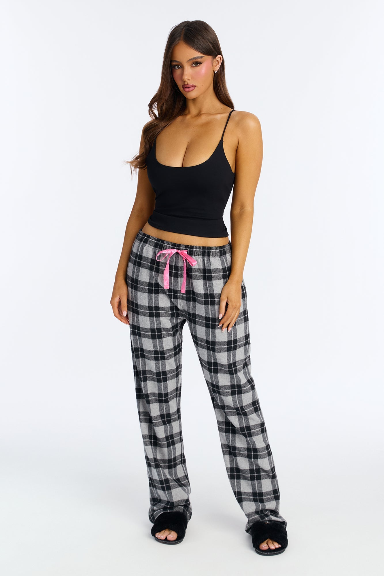 So Chill Flannel PJ Pants - Grey/combo