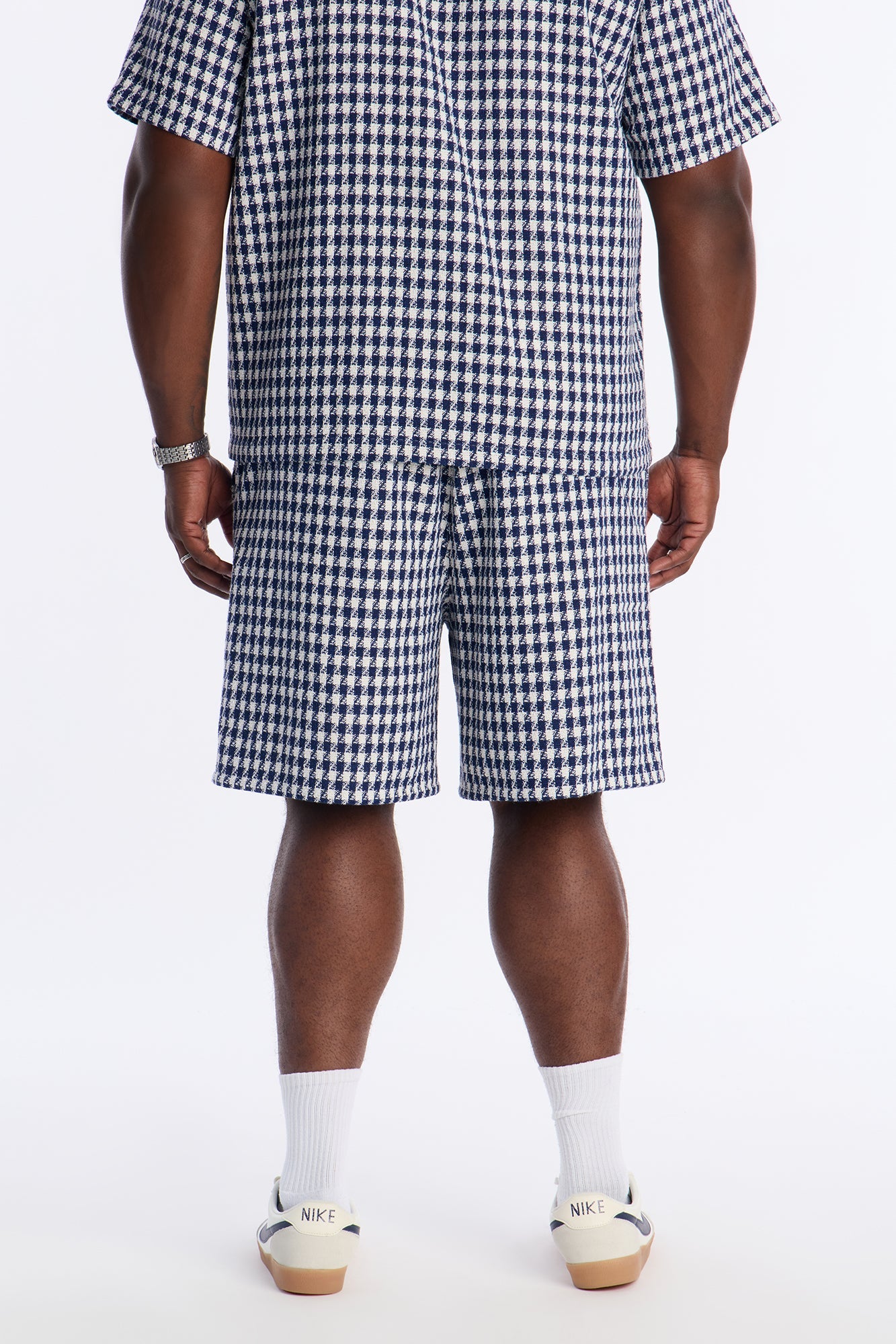 Relaxed Ludlow Checkered Short - Blue