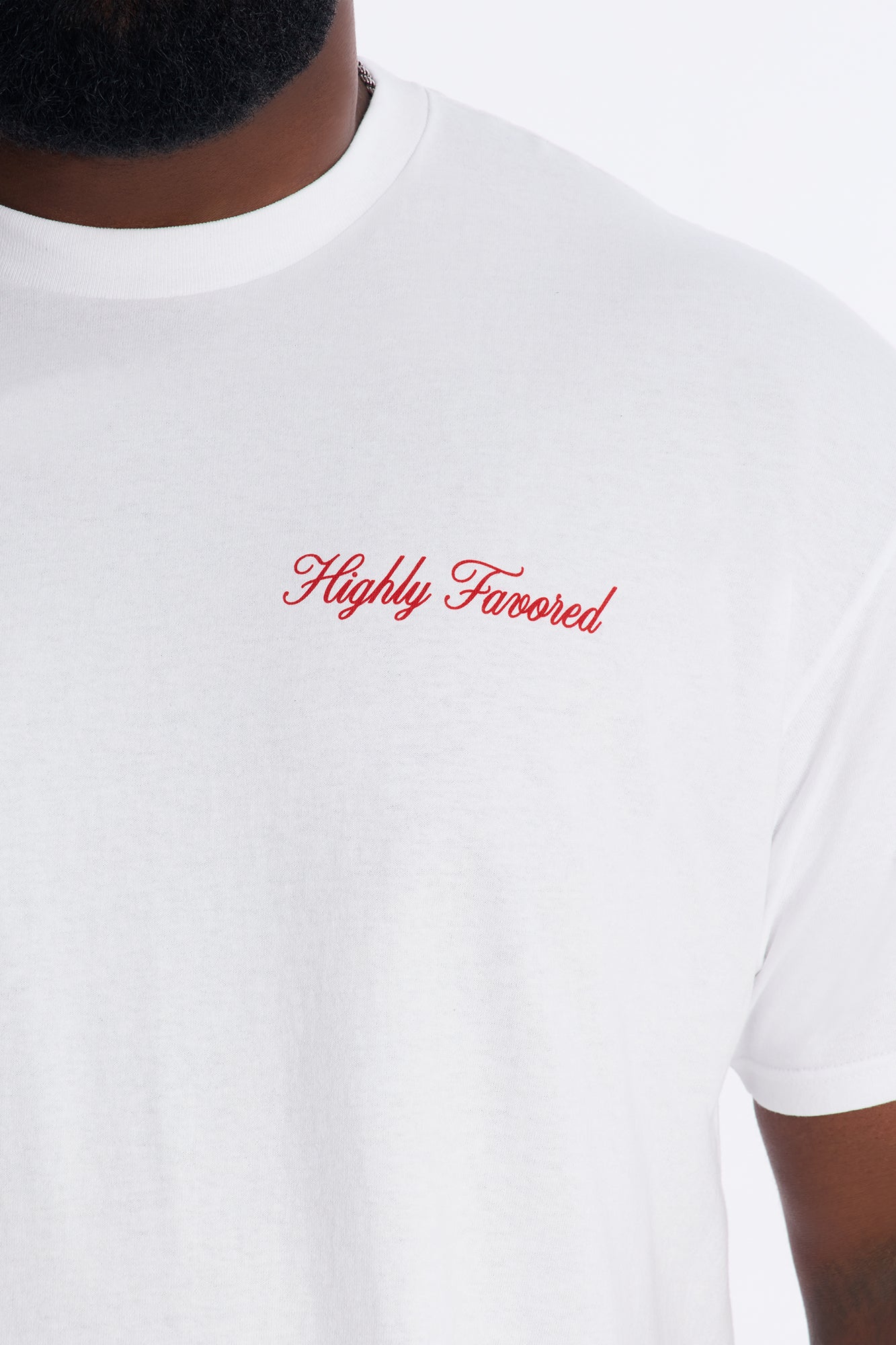 Highly Favored Short Sleeve Tee - White