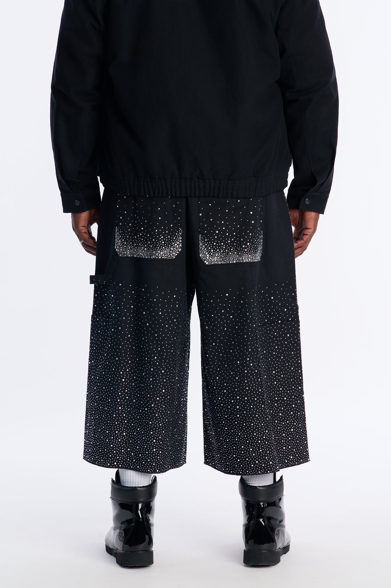 Extreme Baggy Flashing Lights Short - Black