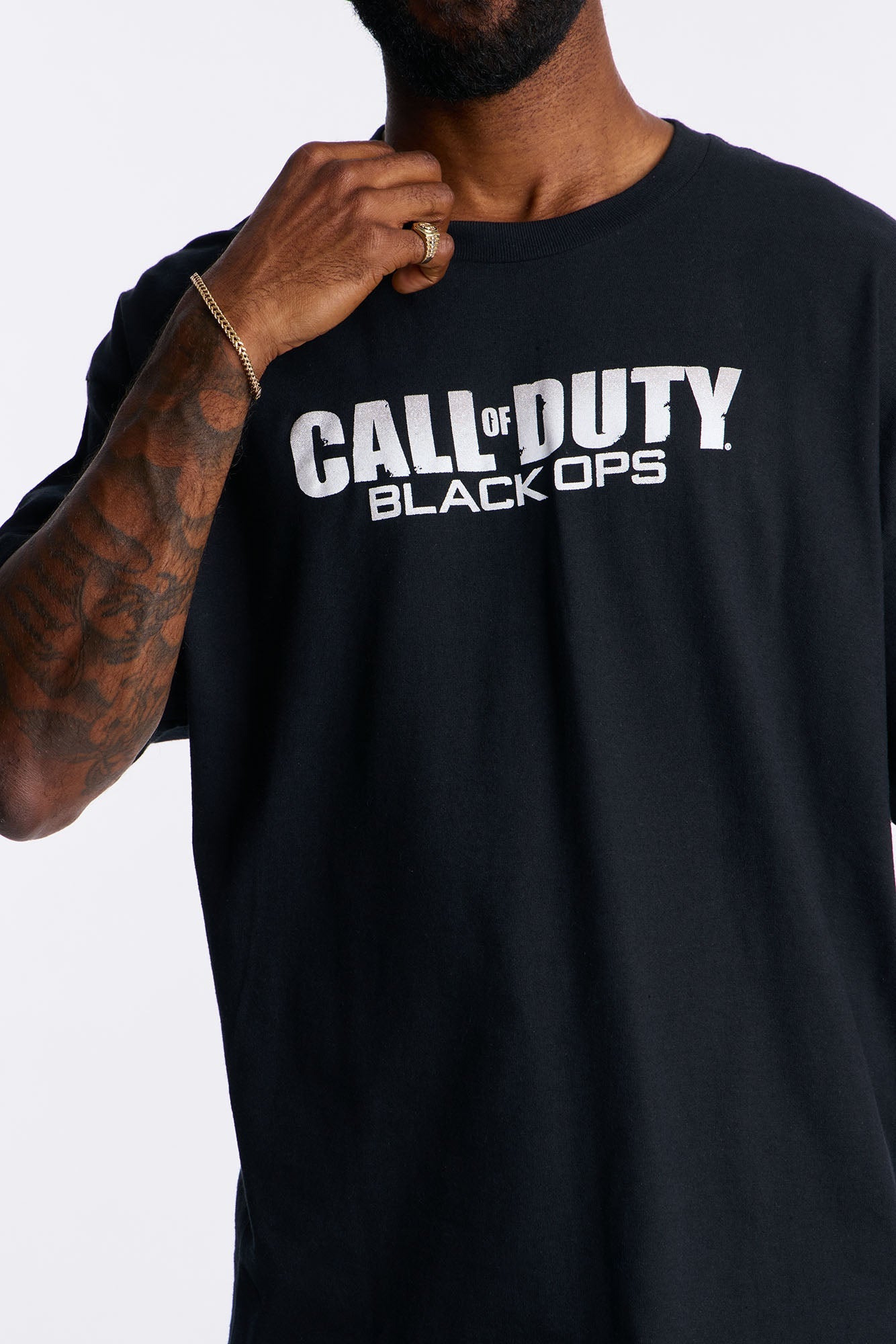Call Of Duty Black Ops Boxy Short Sleeve Tee - Black