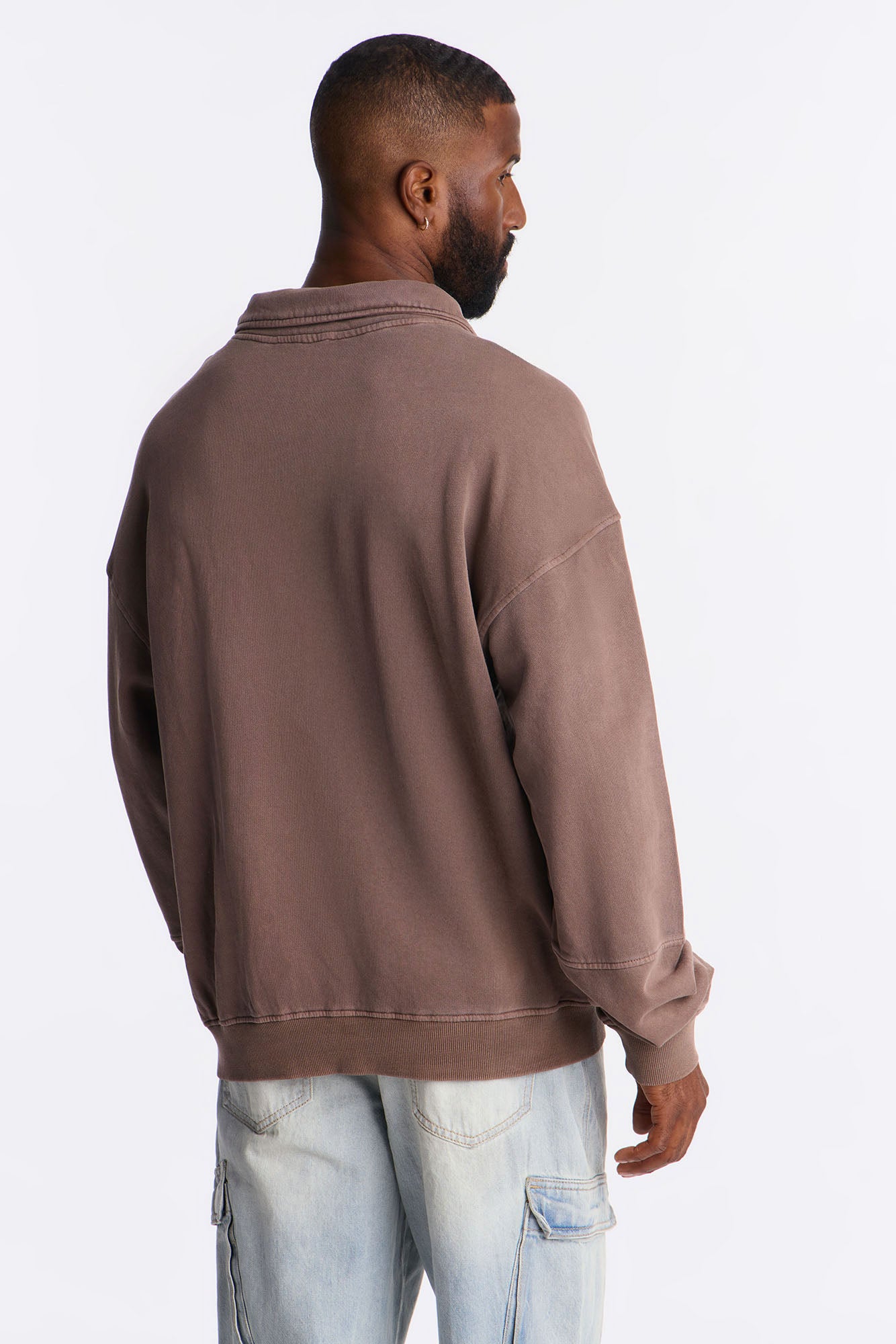 Chicago Athletic Dept Long Sleeve Polo - Brown