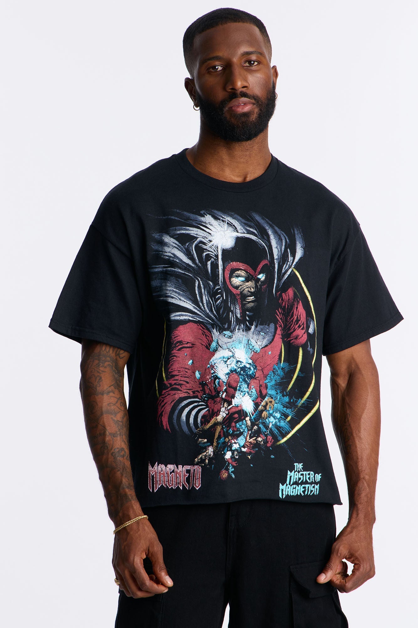 Marvel Magneto Master Of Magnetism Short Sleeve Tee - Black
