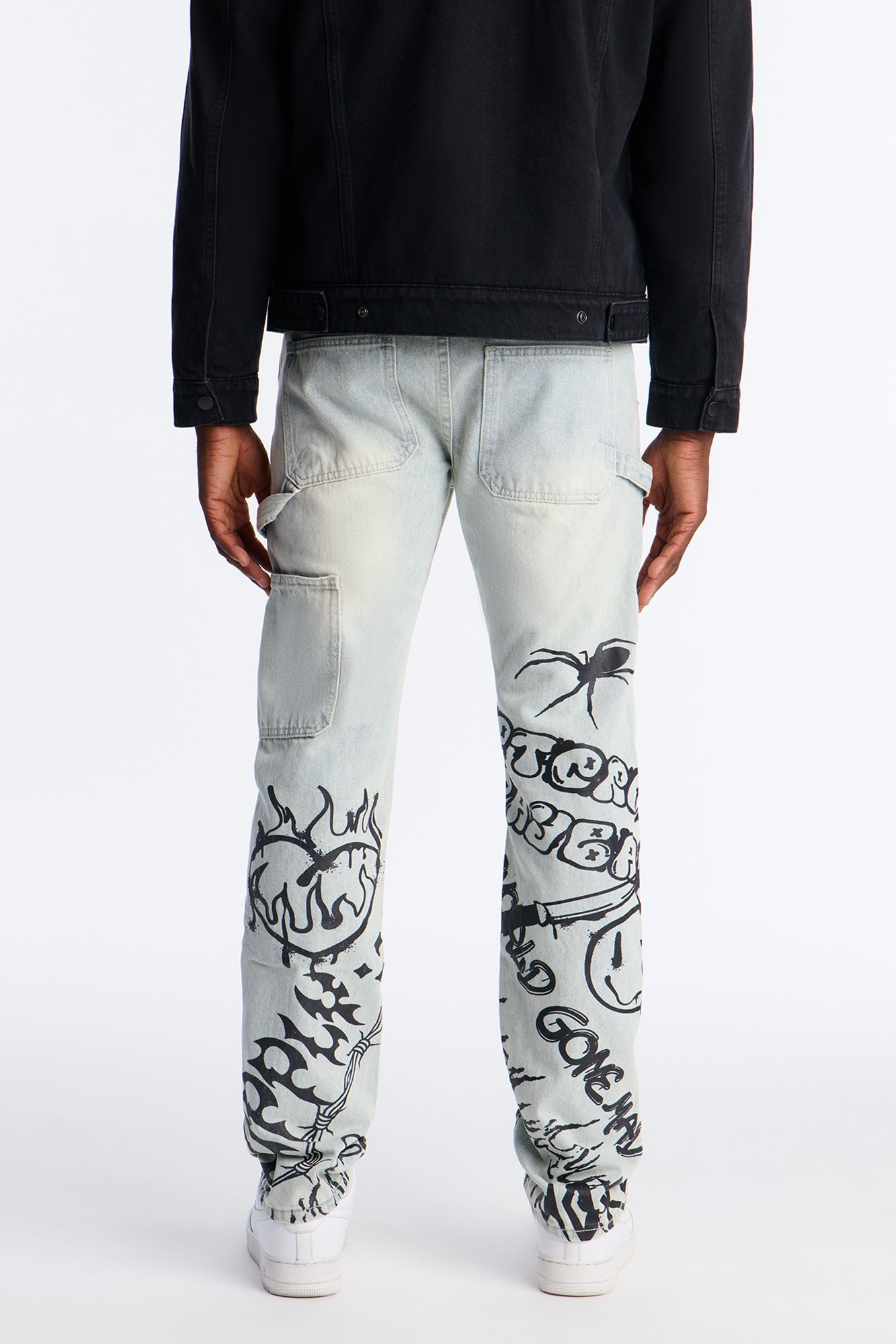 Straight Graffiti Street Ways Jean - Light Wash