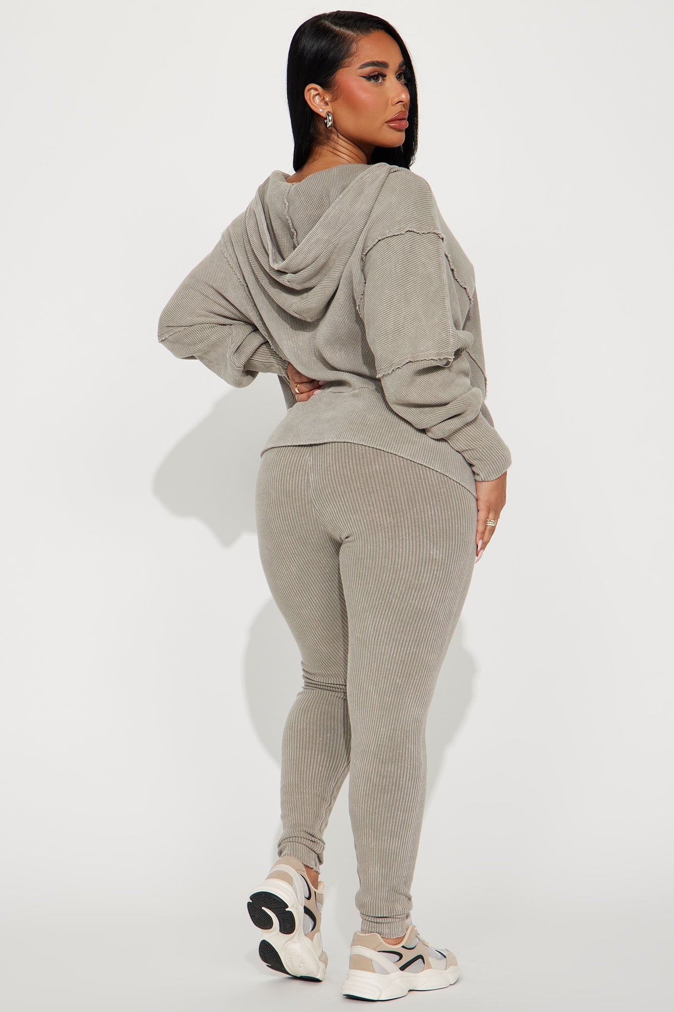 Gigi Washed Legging Set - Grey