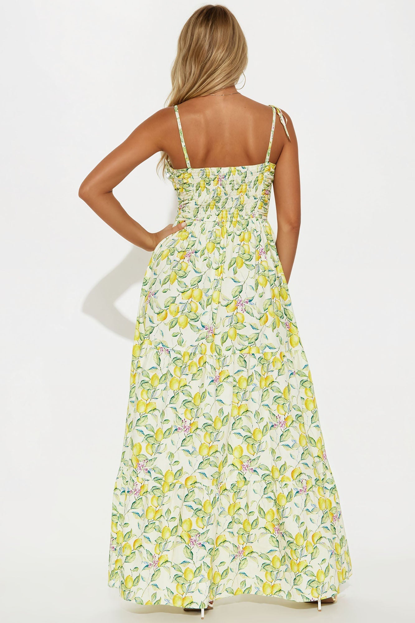 Life Gives You Lemons Maxi Dress - Yellow/combo