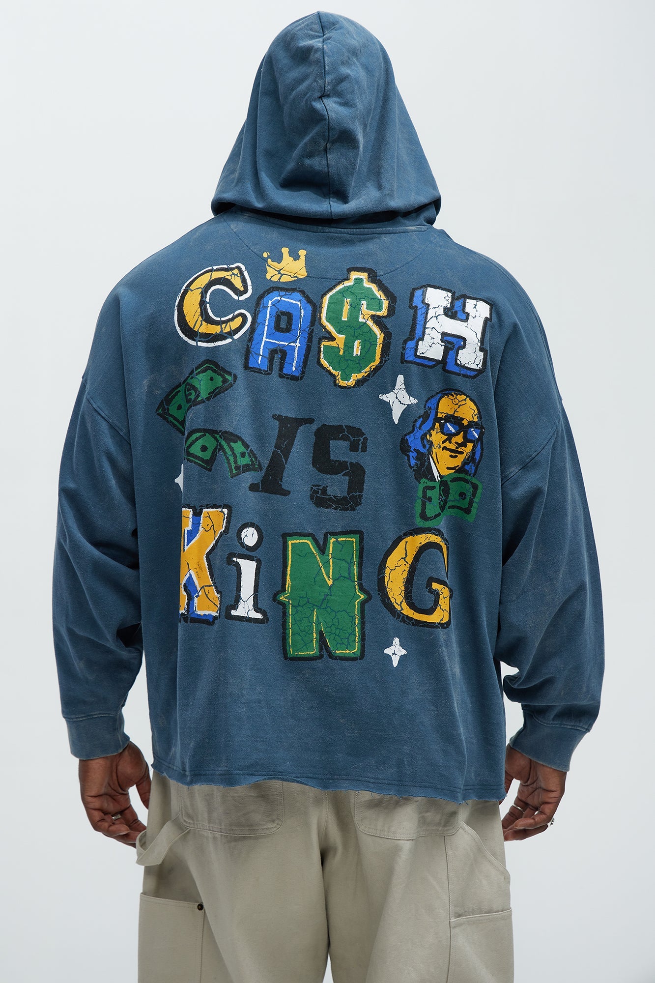 Cash Is King Hoodie - Blue