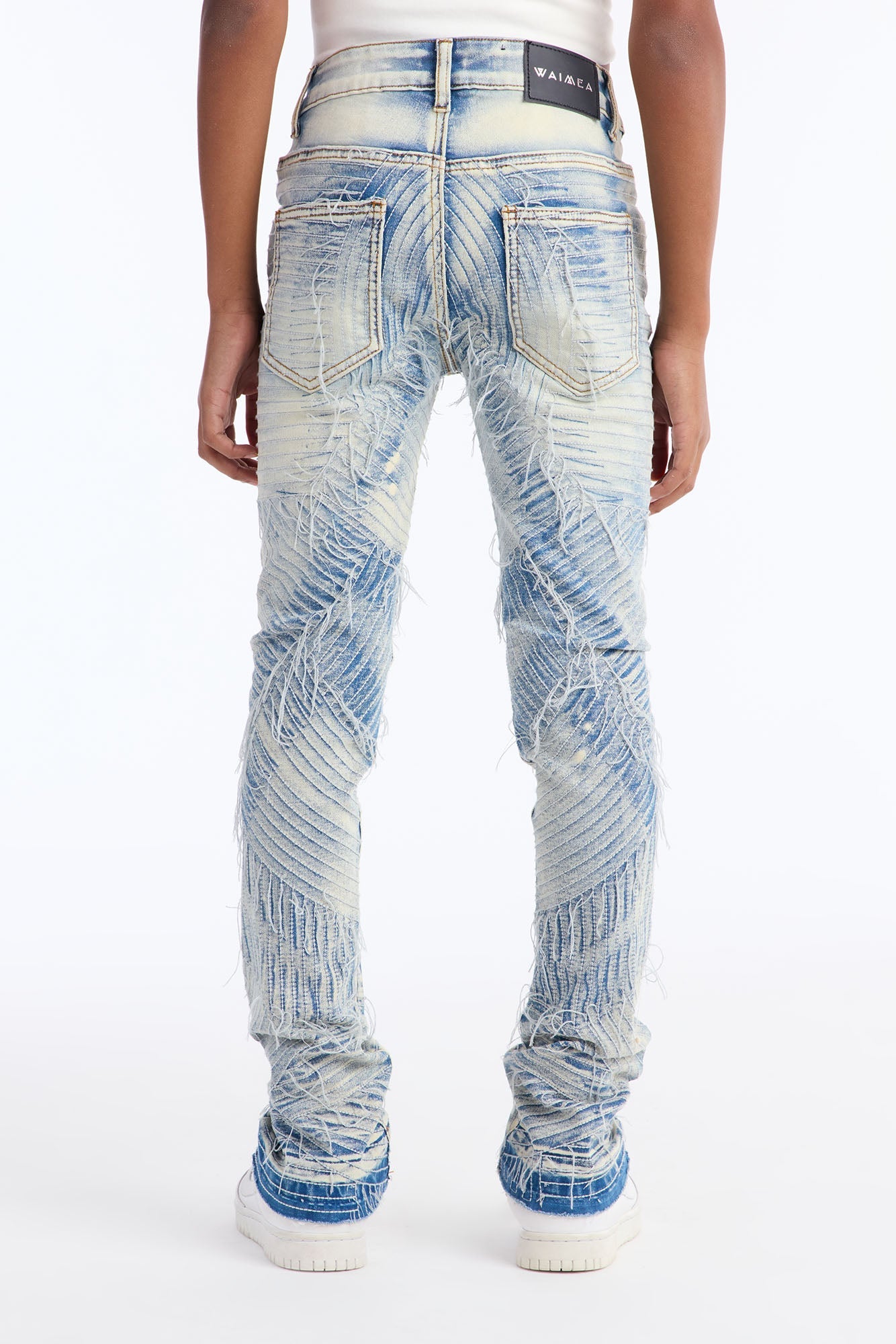 Mini All Around Me Printed Jeans - Light Blue Wash