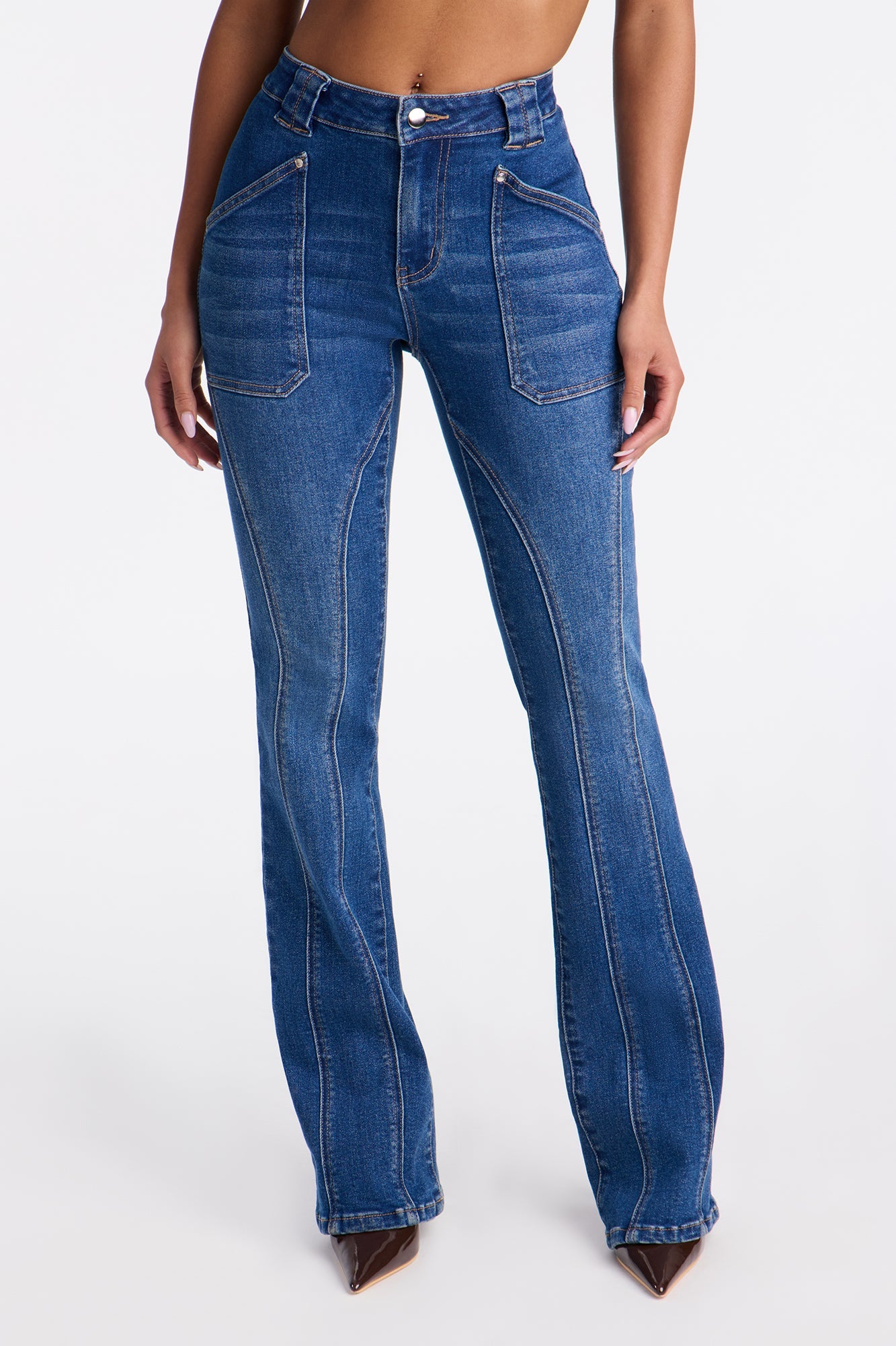 What It Seams Bootcut Jeans - Dark Wash