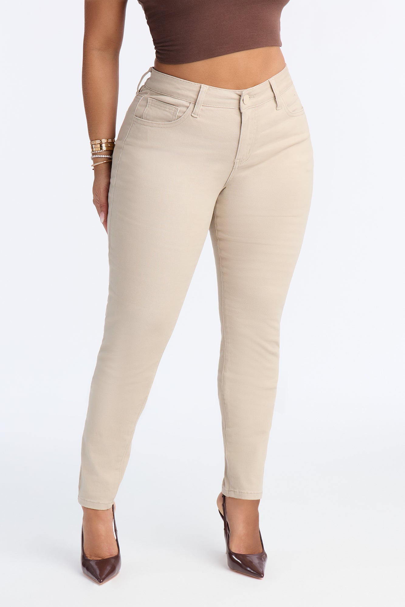 Tall Skinny Uniform Pants - Khaki
