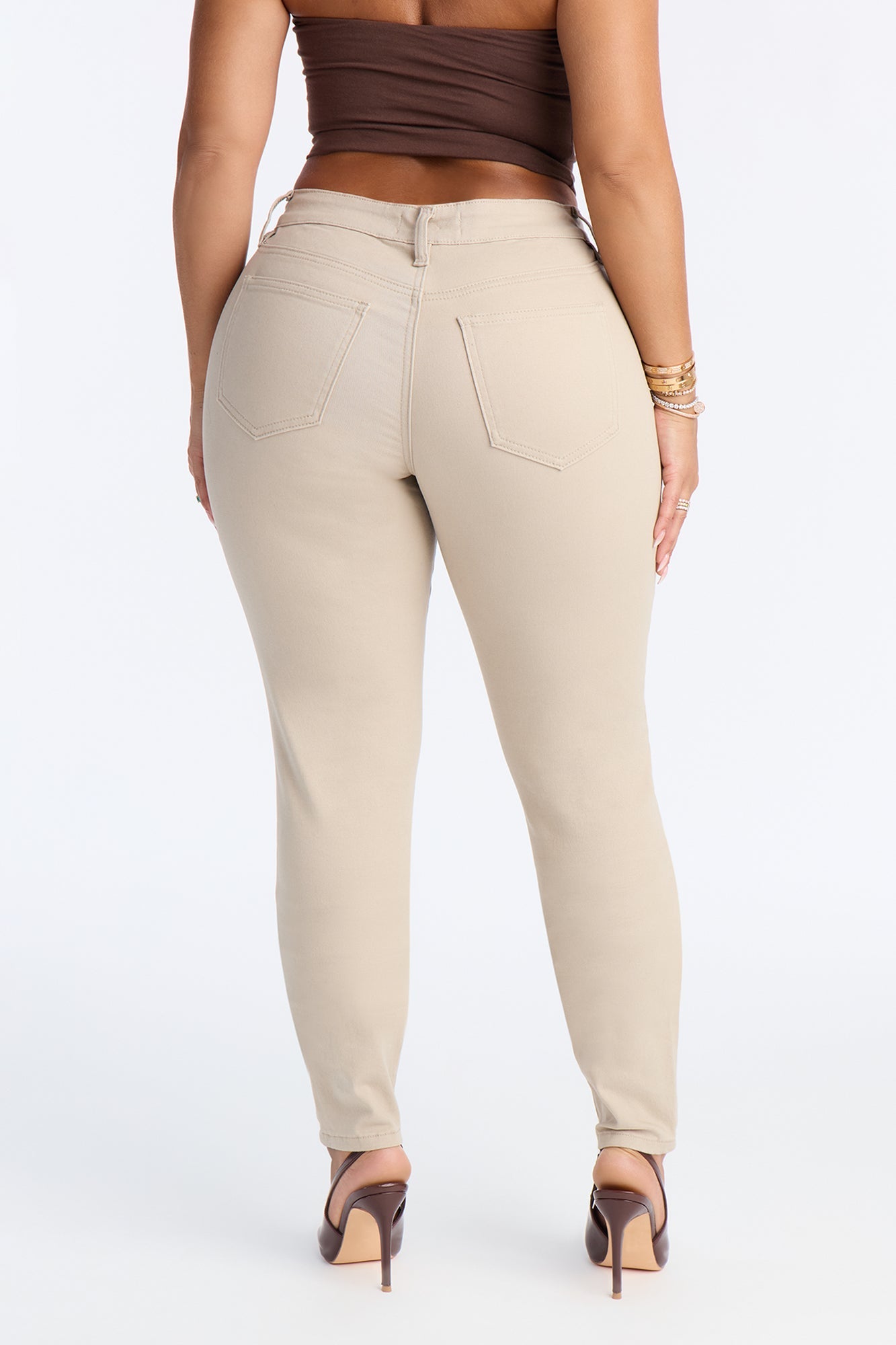 Tall Skinny Uniform Pants - Khaki