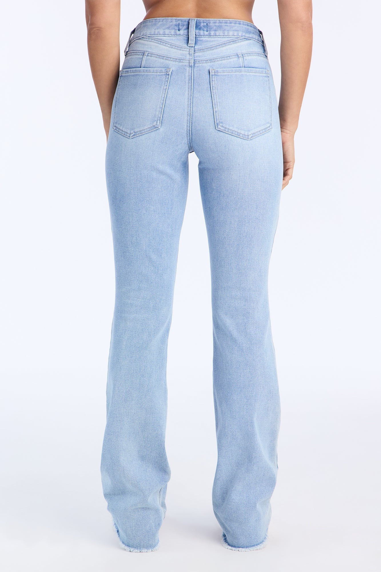 Smooth Touch Stretch Bootcut Jeans - Light Wash