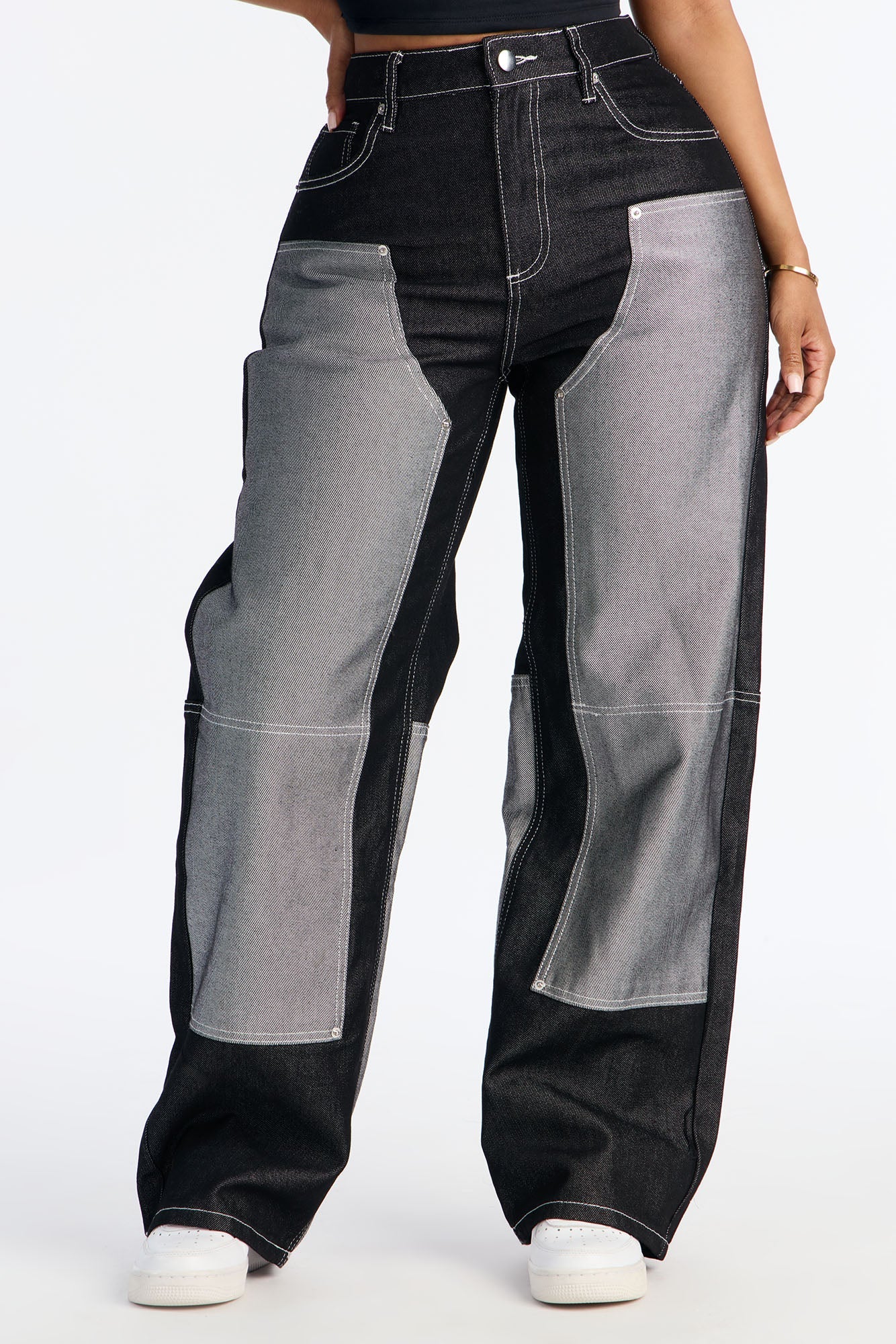 Double Agent Utility Panel Jeans - Black