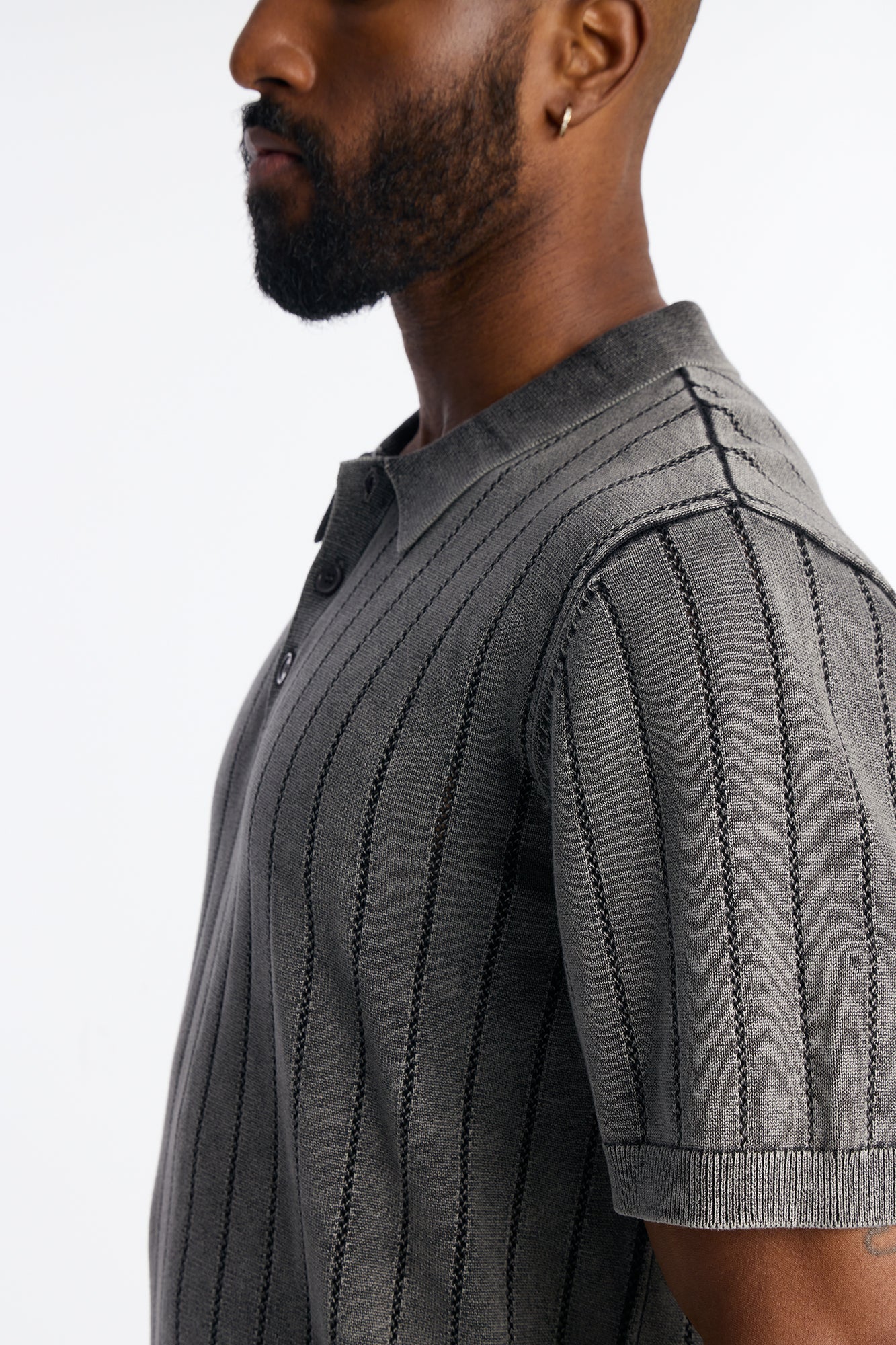 Meru Washed Polo - Black