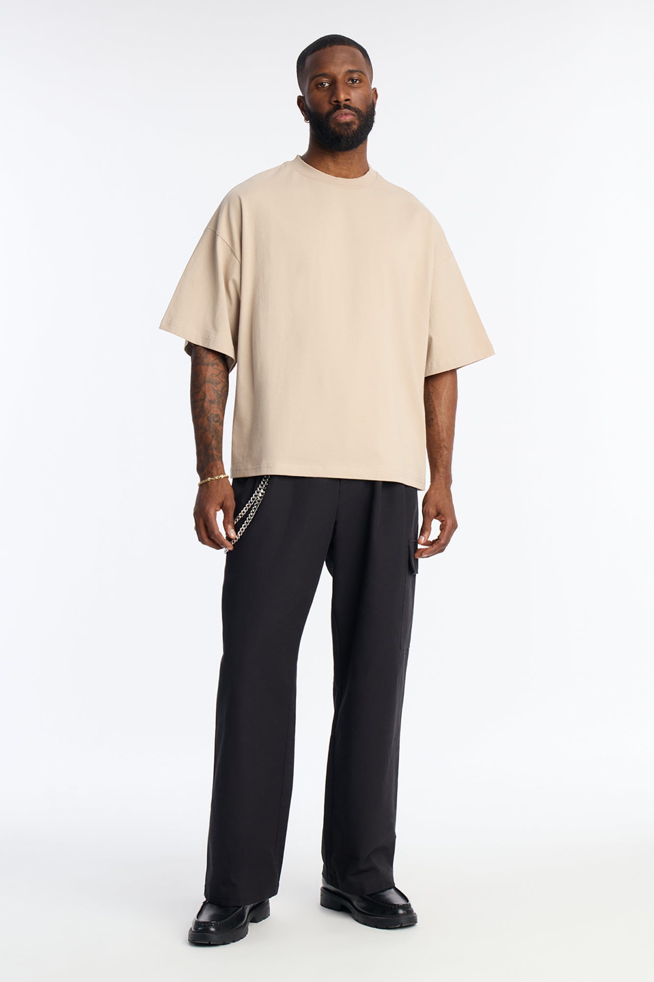 Boxy Heavyweight Tee 240GSM - Tan