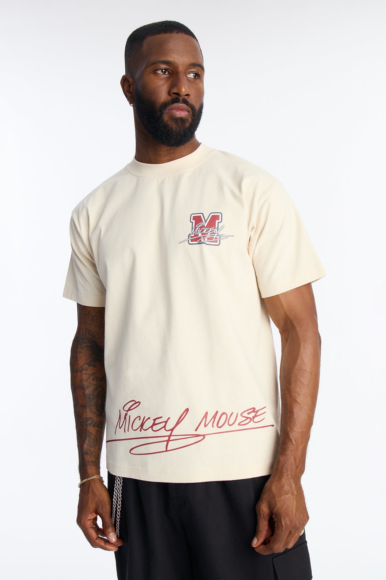 Disney Mickey Mouse Premium Short Sleeve Tee - Natural