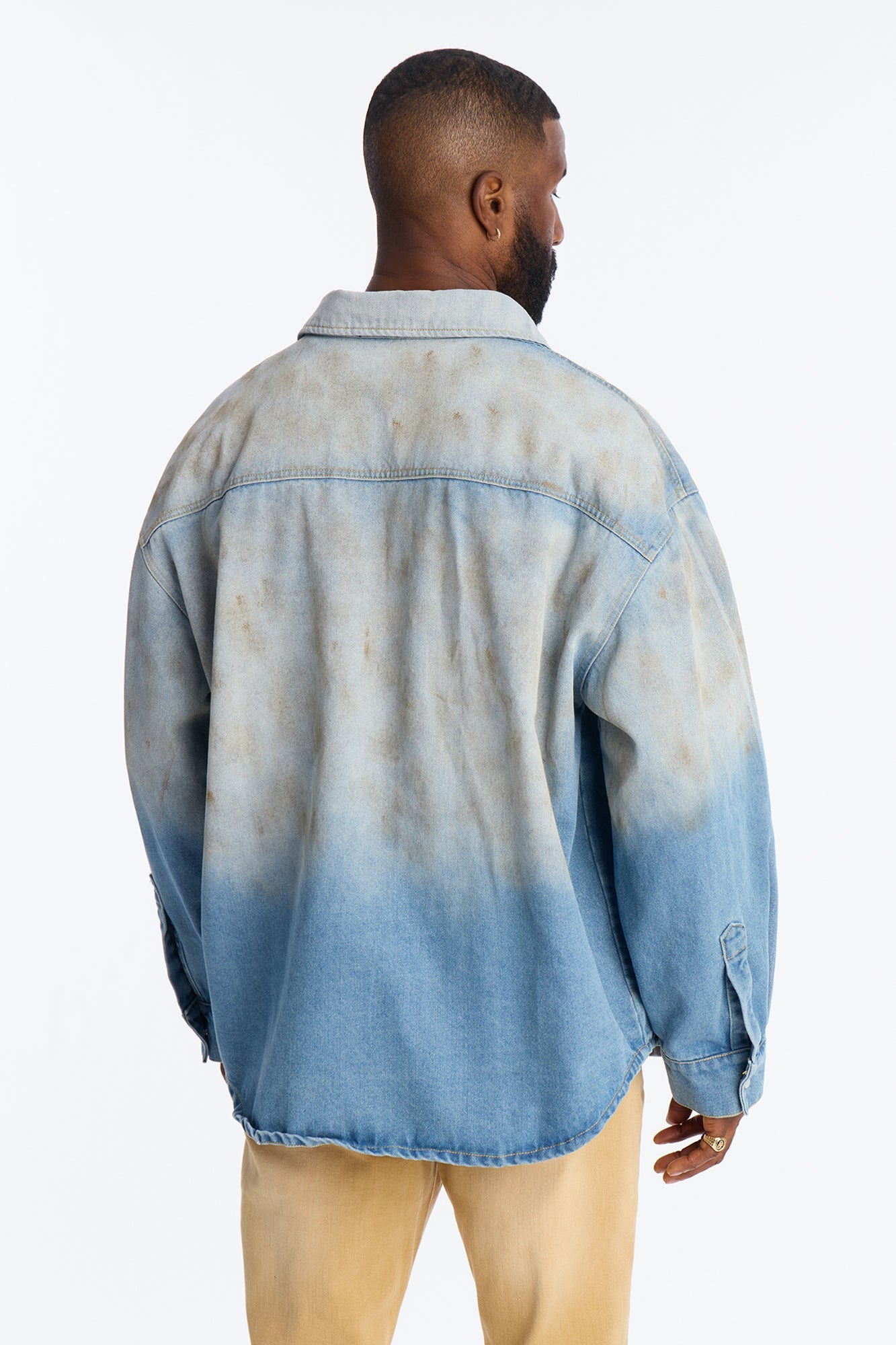 Rust Rider Denim Button Up Shirt - Vintage Blue Wash
