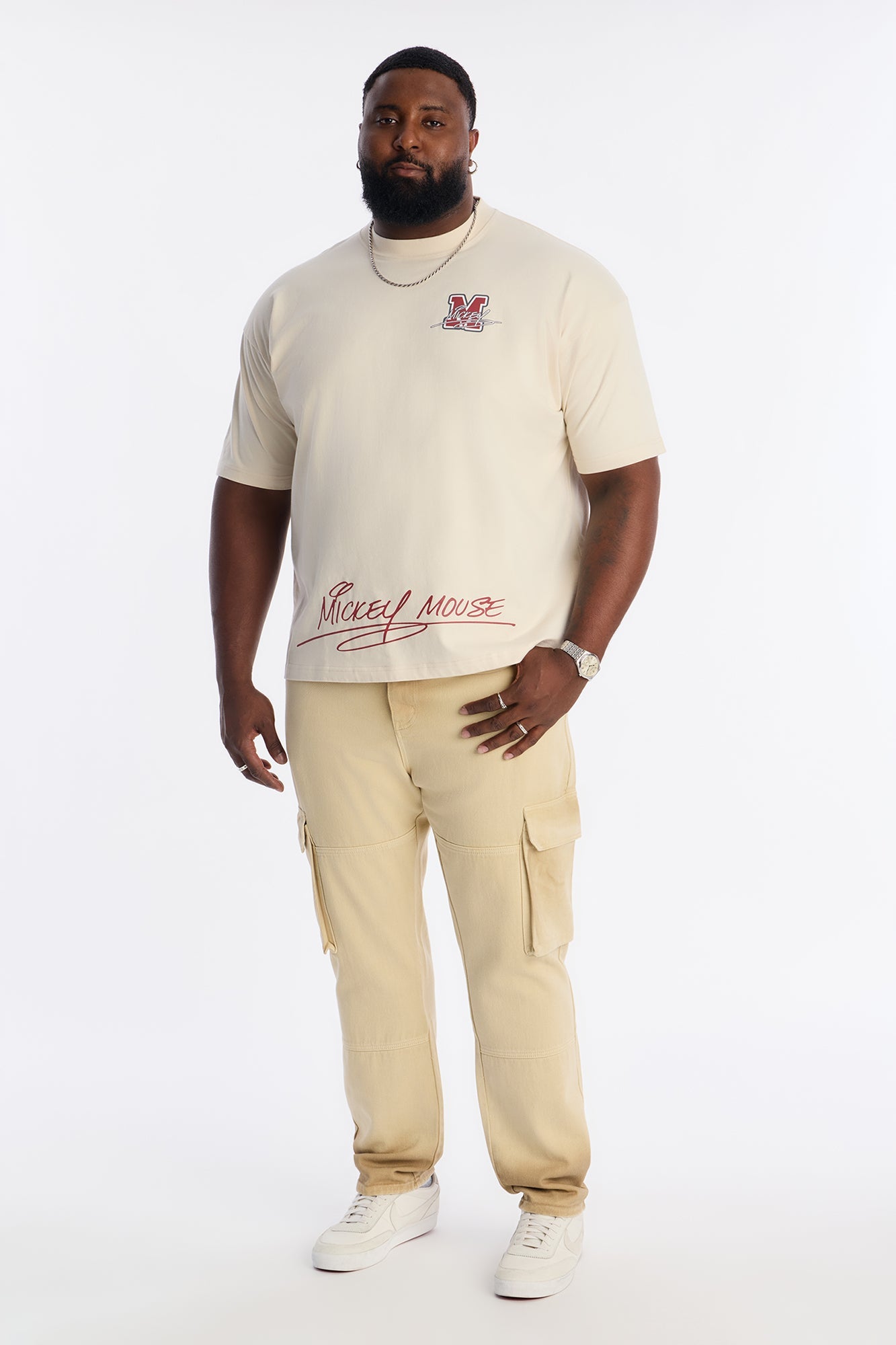 Disney Mickey Mouse Premium Short Sleeve Tee - Natural