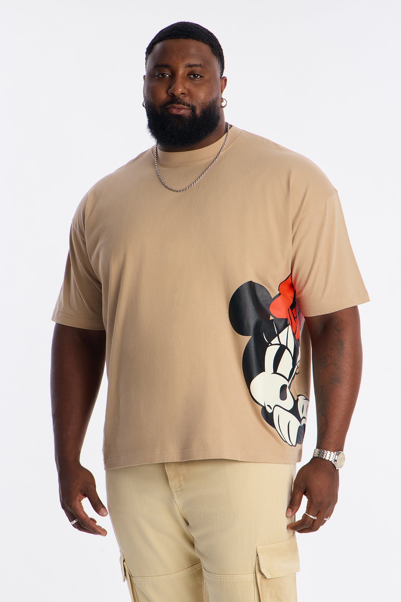 Disney Angry Minnie Premium Short Sleeve Tee - Brown